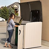 Vista 7 de Lifetime Products caja de almacenamiento horizontal Lifetime 60170, color tostado