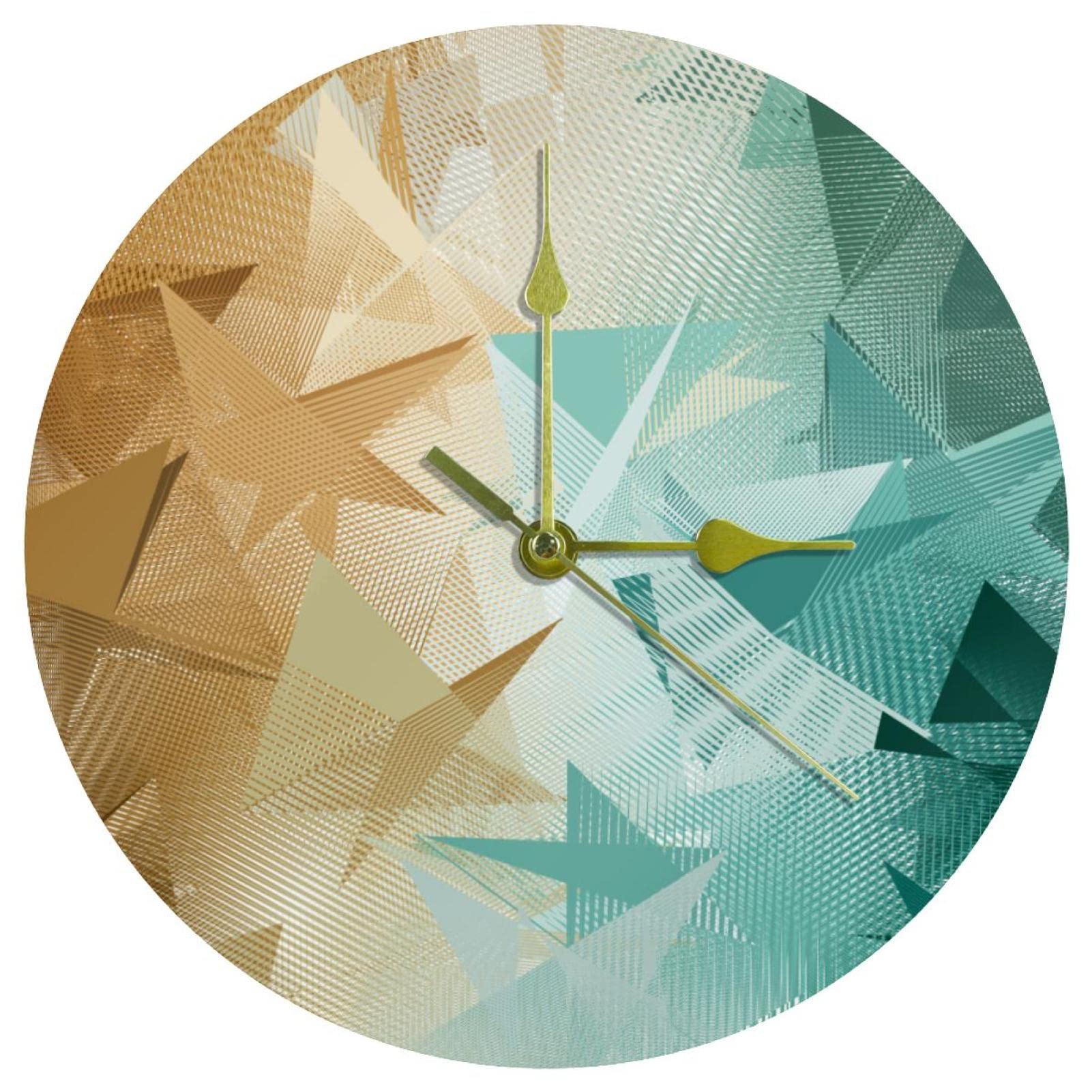 Horloge murale ronde non graduée décorative haut de gamme en acrylique