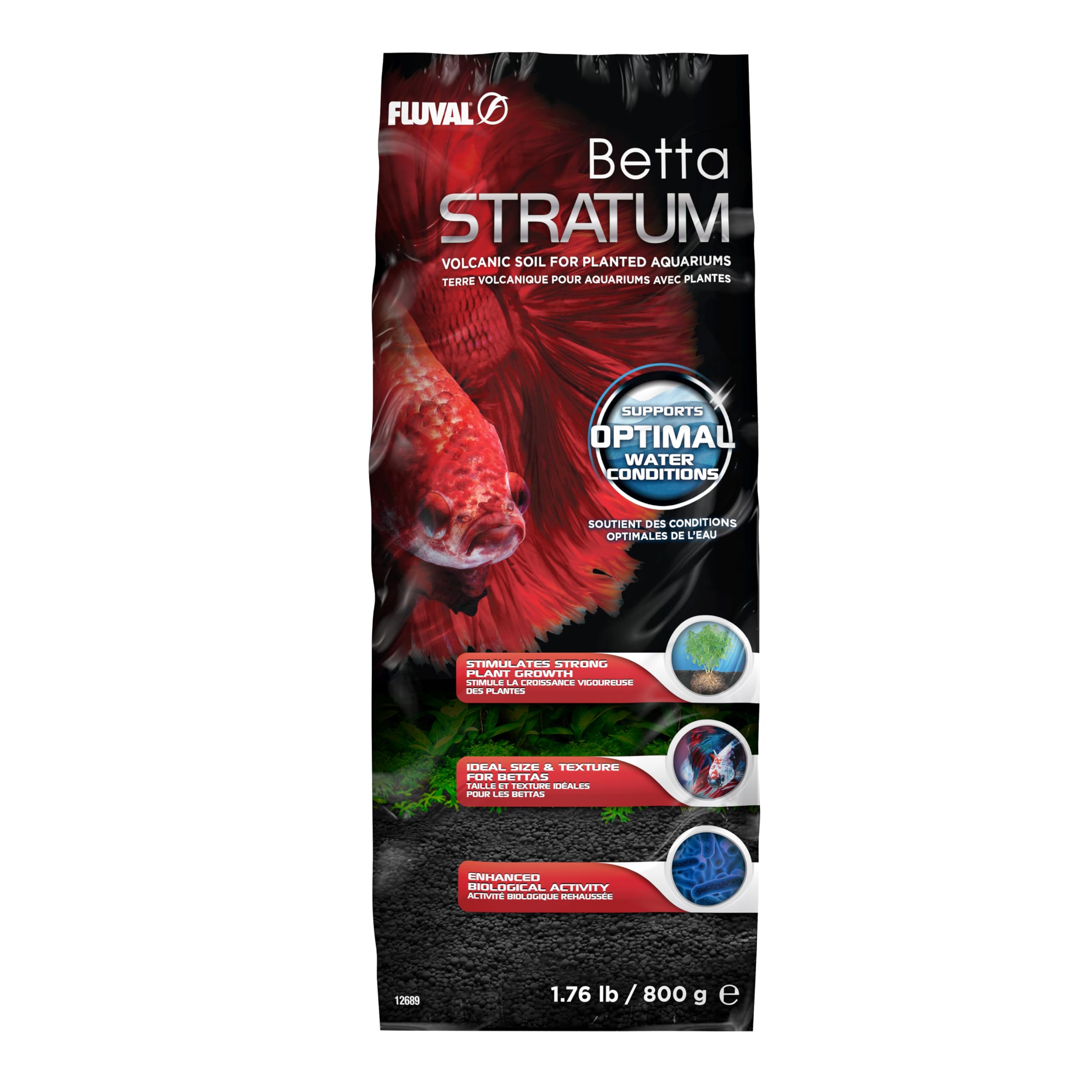 Substrat Betta Stratum Fluval stimulant la croissance des plantes