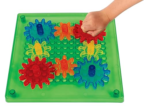 SPARK & WOW Rejilla de engranajes Swap 'n' Spin - A partir de 2 años - Rejilla de engranajes translúcida y personalizable - Juguetes de engranajes