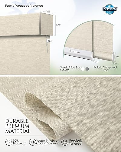 Miniatura 109 de Yoolax Persianas inteligentes, persianas enrollables motorizadas, persianas automáticas para ventanas, persianas motorizadas compatibles con Alexa