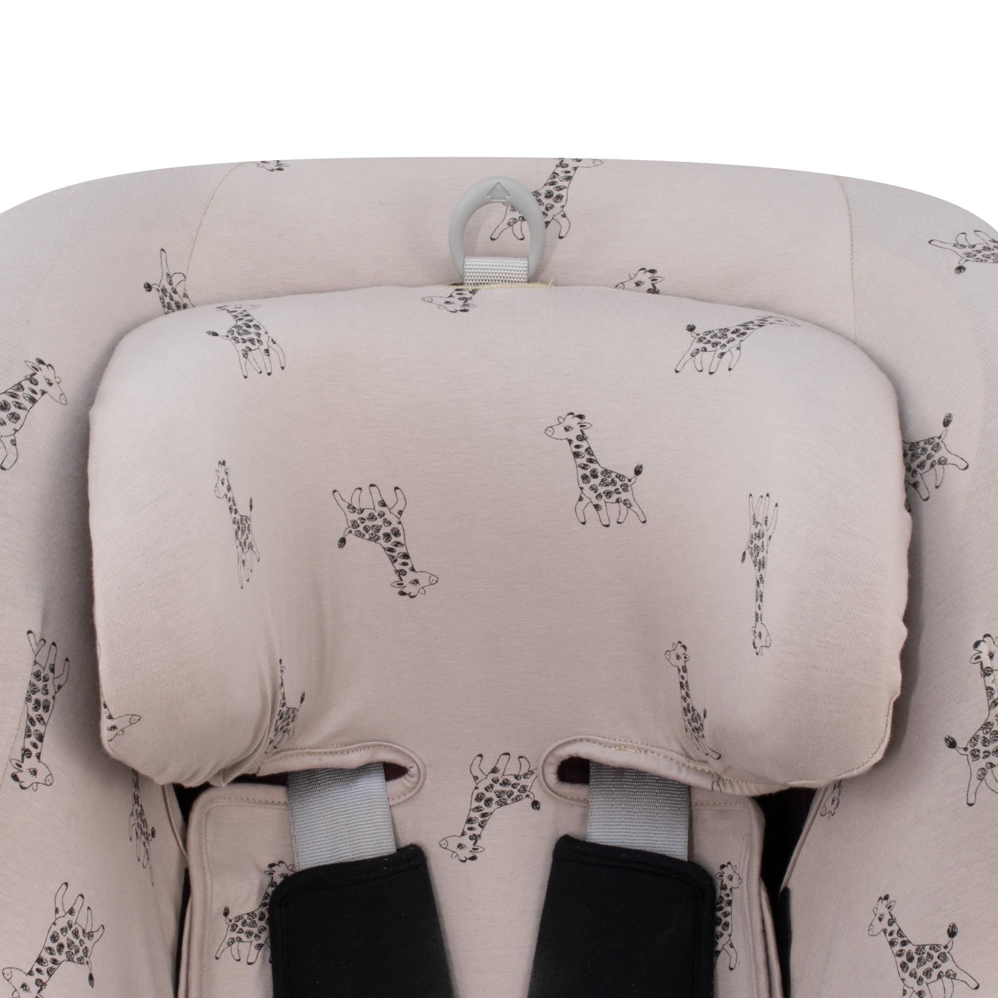 JYOKO Kids Funda Compatible con Romer Dualfix, Swingfix (Giraffe, DUALFIX-ISIZE -SWINGFIX ISIZE)