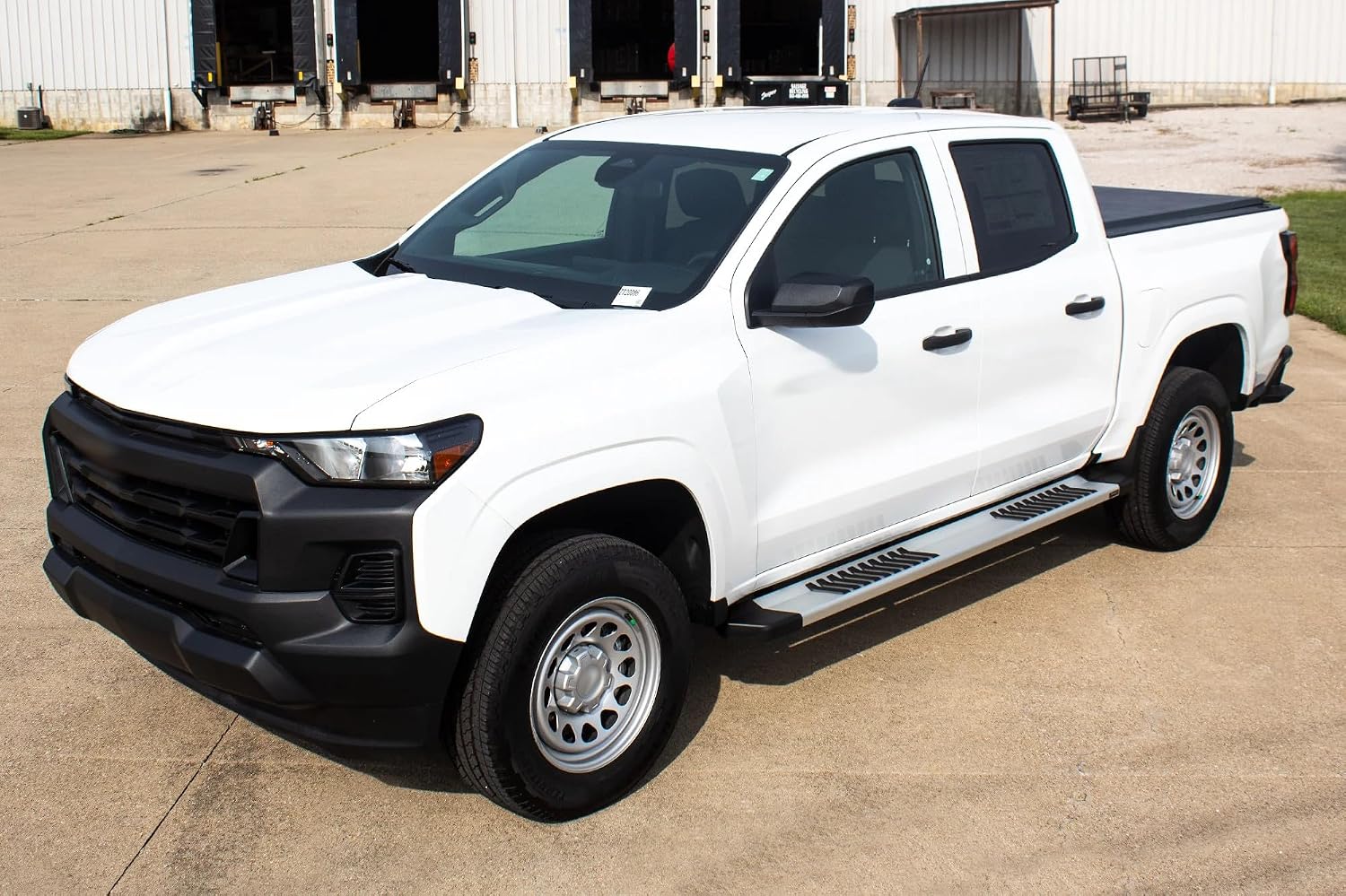 Raptor Series 6 in OEM Style Slide Track Running Boards Brushed Aluminum - 15-25 Chevy Colorado/GMC Canyon Crew Cab