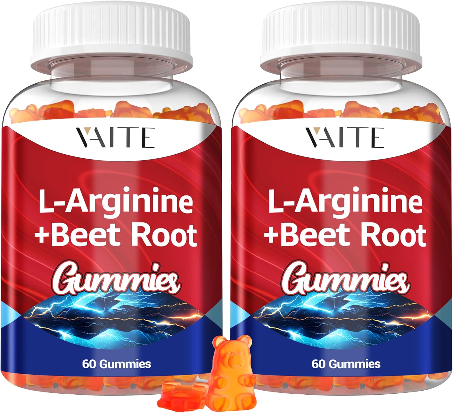 L Arginine 1000mg Supplement Beet Root Gummies – Double Strength, Energy Boost, Circulation Support and Stamina, Organic Chewable Beets Supplements for Men and Women, Vegan Gummy, Sugar-Free(2 Pack)