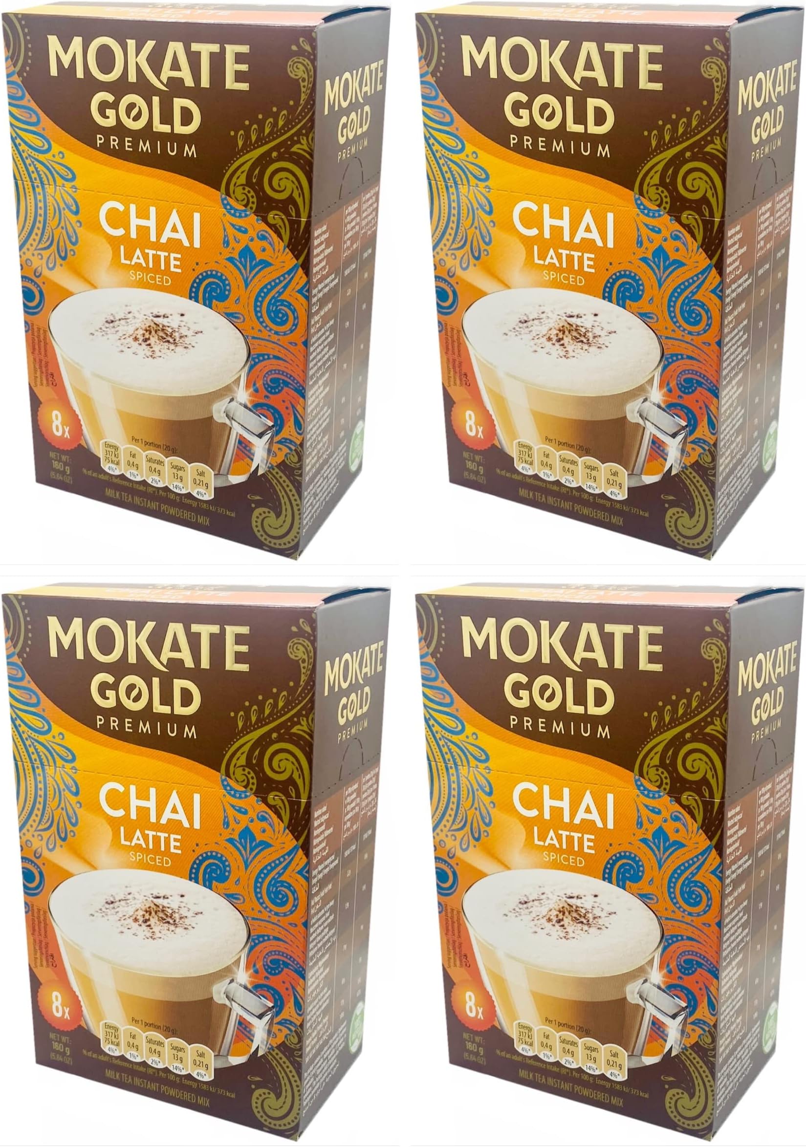 Mokate Gold Premium Chai Latte Spiced 4x 8 =32 sachets