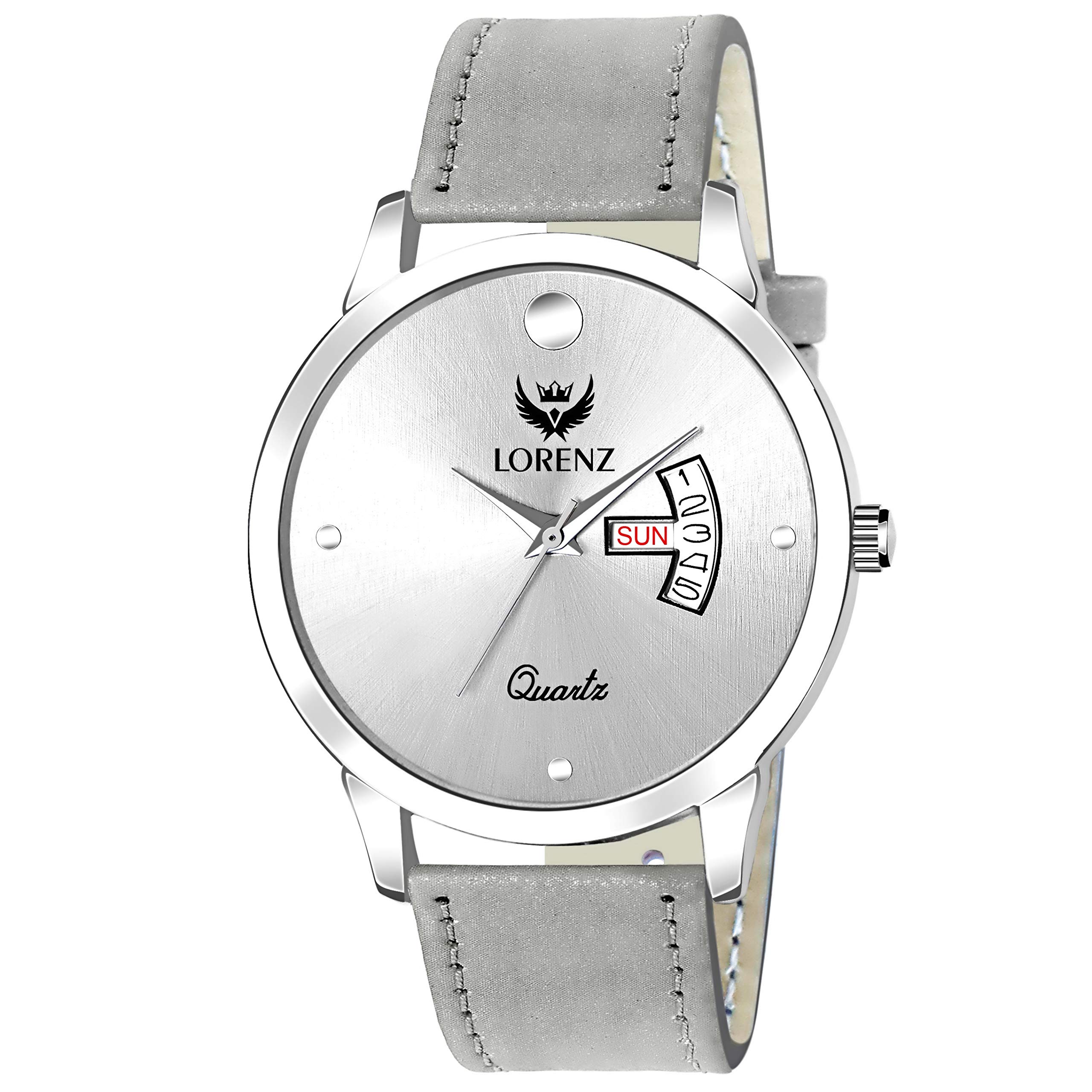 LORENZ Silver Dial Day & Date Analog Watch for Men- MK-3027K (B083WKN551) Amazon Price History, Amazon Price Tracker