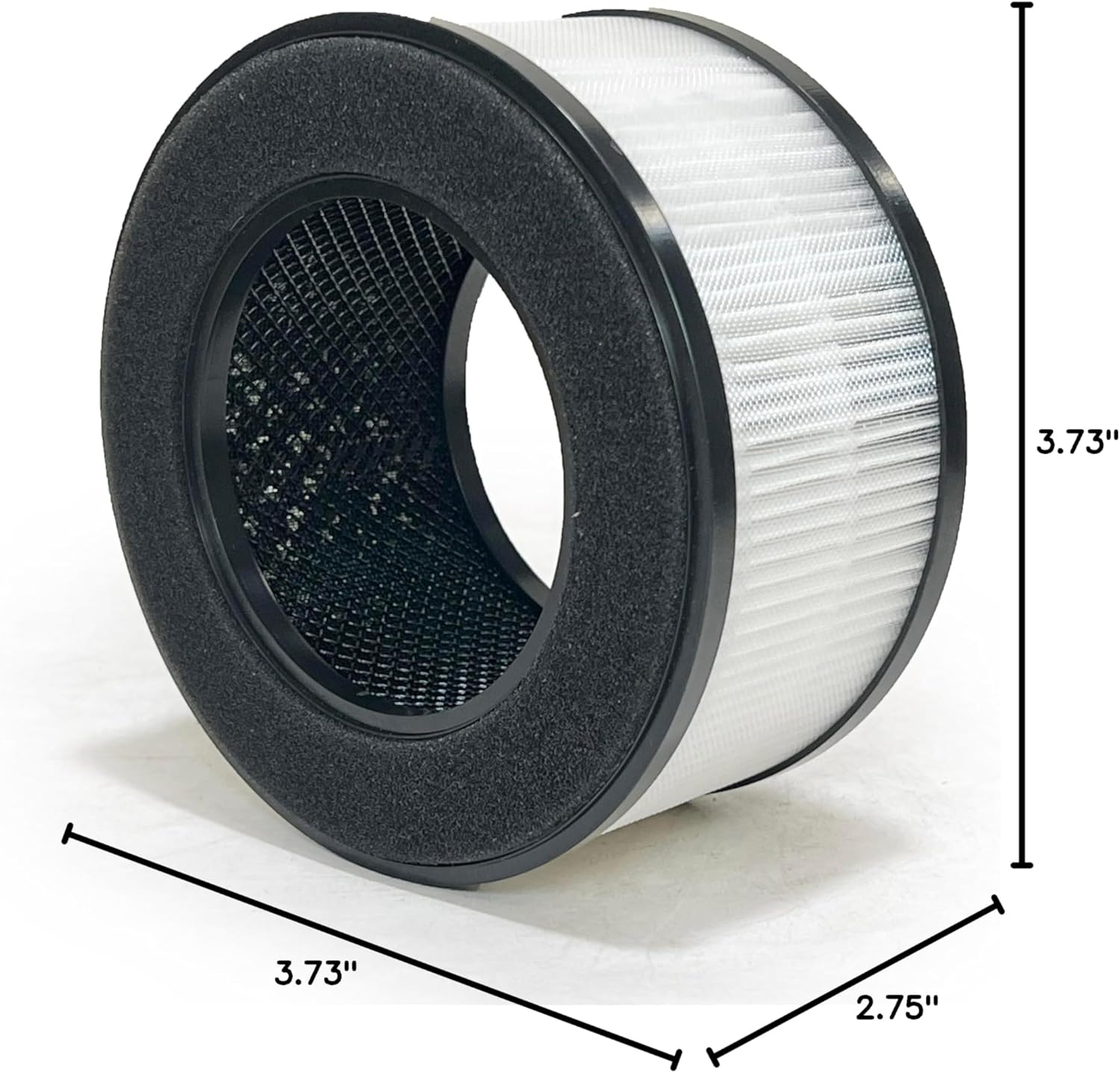 Nispira BS-01 3-In-1 True HEPA Filter Replacement Compatible with Slevoo Air Purifier BS-01 | Removes Smoke, Chemical VOCs, Odor | 1 Pack - Image 6