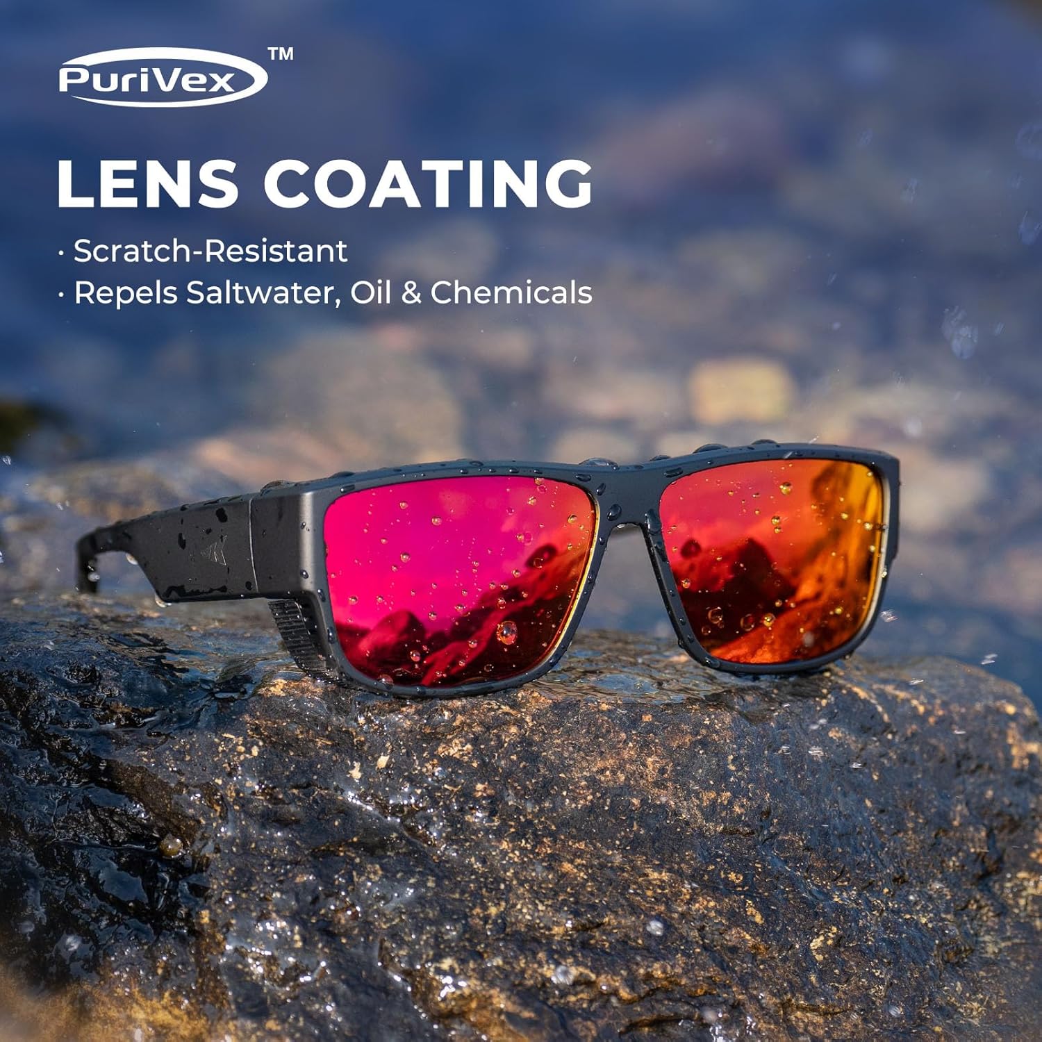 KastKing Comal Fit-Over Polarized Sports Sunglasses, PuriVex Water & Oil Repellent, Fishing Driving, UV400, Men Women - Image 4