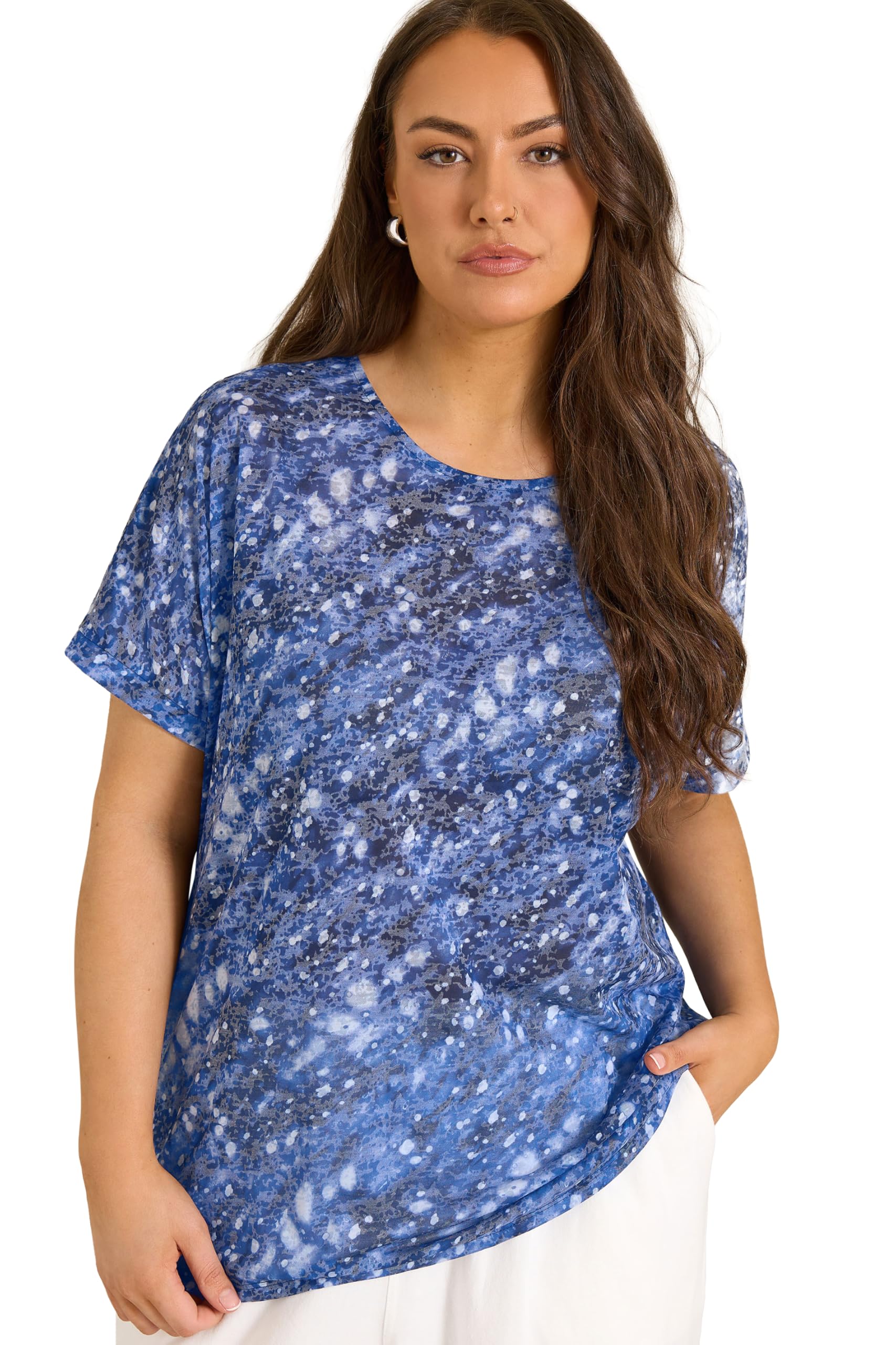 Evans - Women's Top - Short Sleeve - Size 20 - Dark Blue