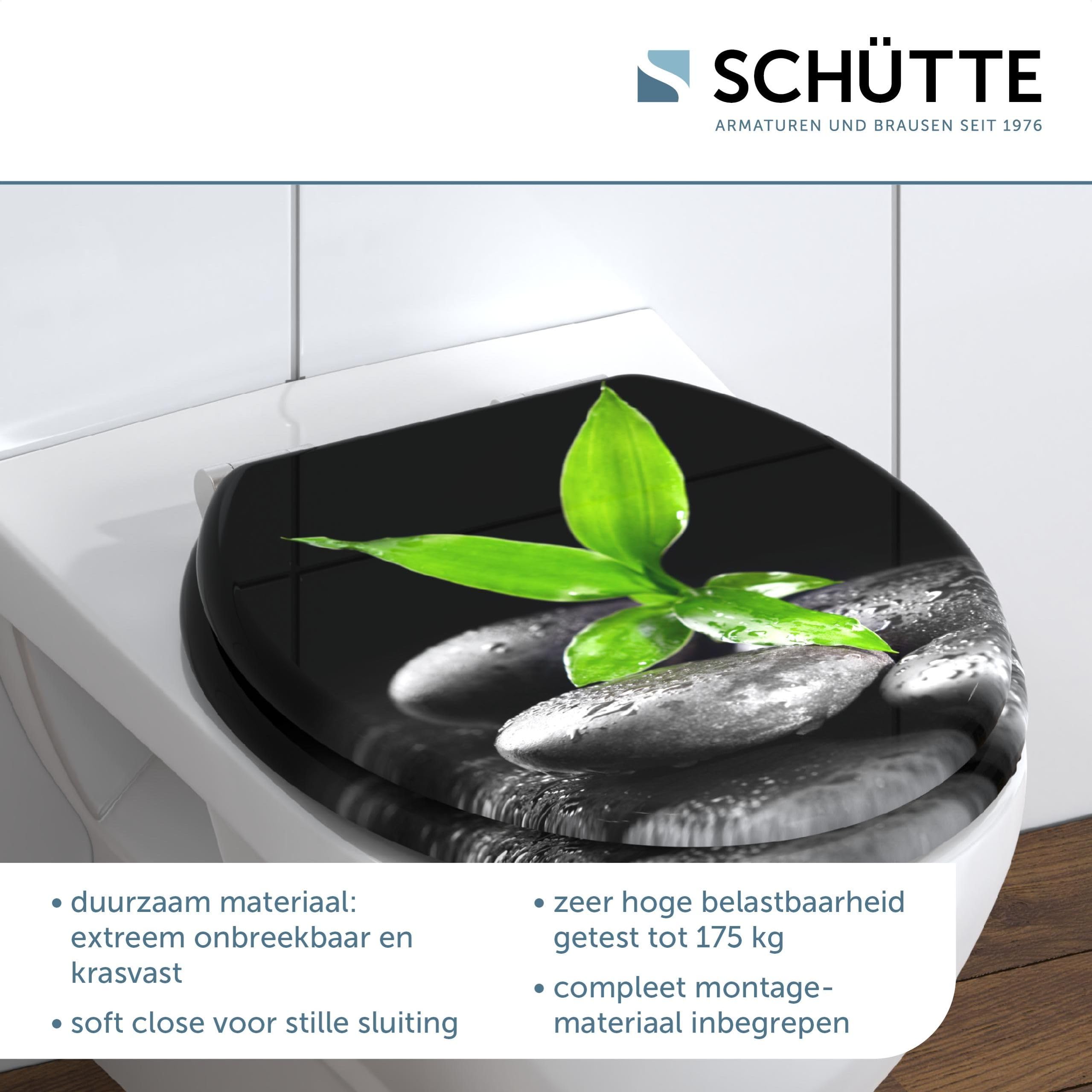 ADOB Wc-bril bamboe donker met softclosemechanisme Bamboo natuur, 33325 ADOB Wc-bril bamboe donker met softclosemechanisme Bamboo natuur, 33325