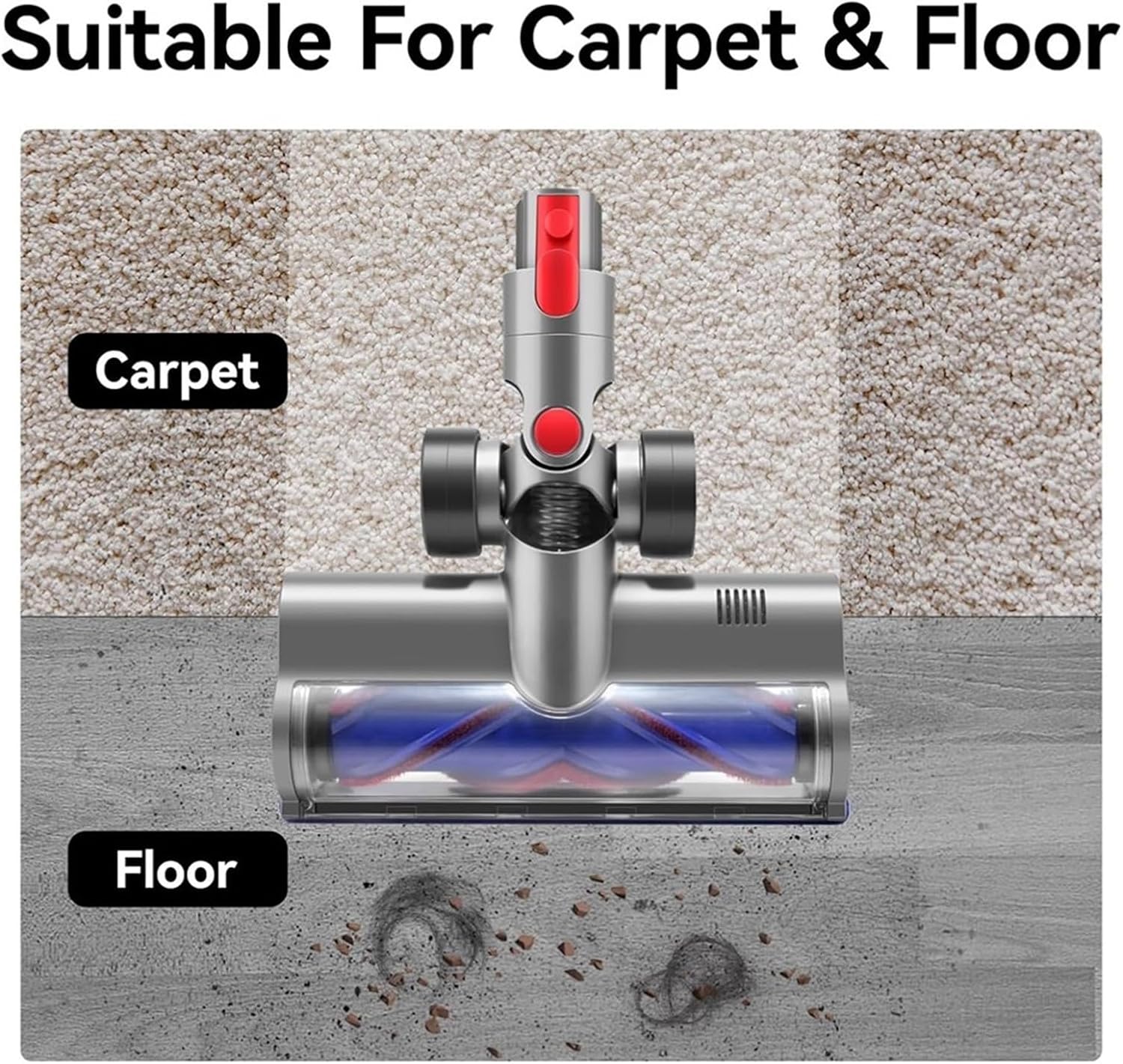 Replacement Direct Drive Cleaning Brush Head for Vacuums Compatible with Dyson Gen5/G5 Detect Fluffy