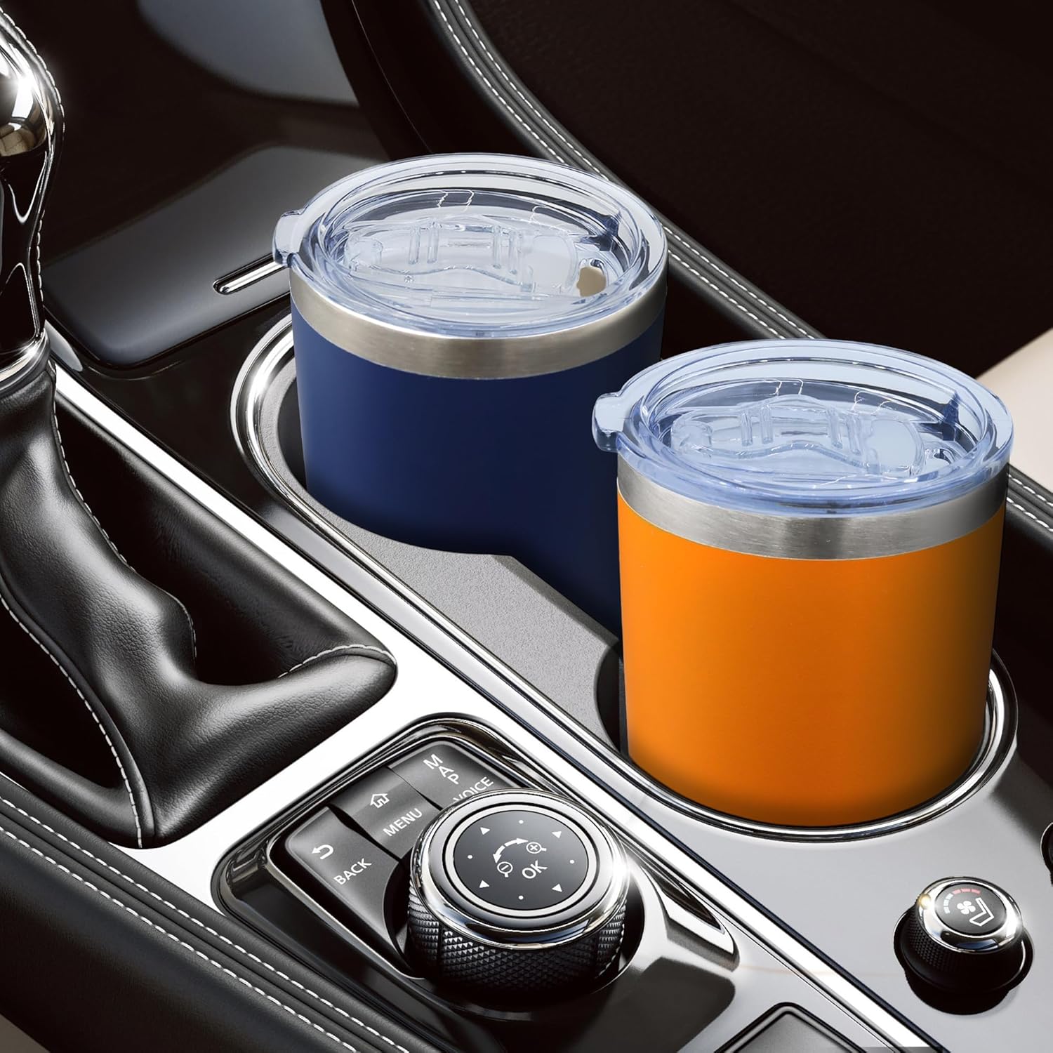 20oz Tumbler Bulk Stainless Steel Tumblers with Lid Vacuum Insulated Double Wall Travel Coffee Mug Powder Coated Tumbler Cup for Hot and Cold Drinks(Navy Blue, 6 pack) - Image 7