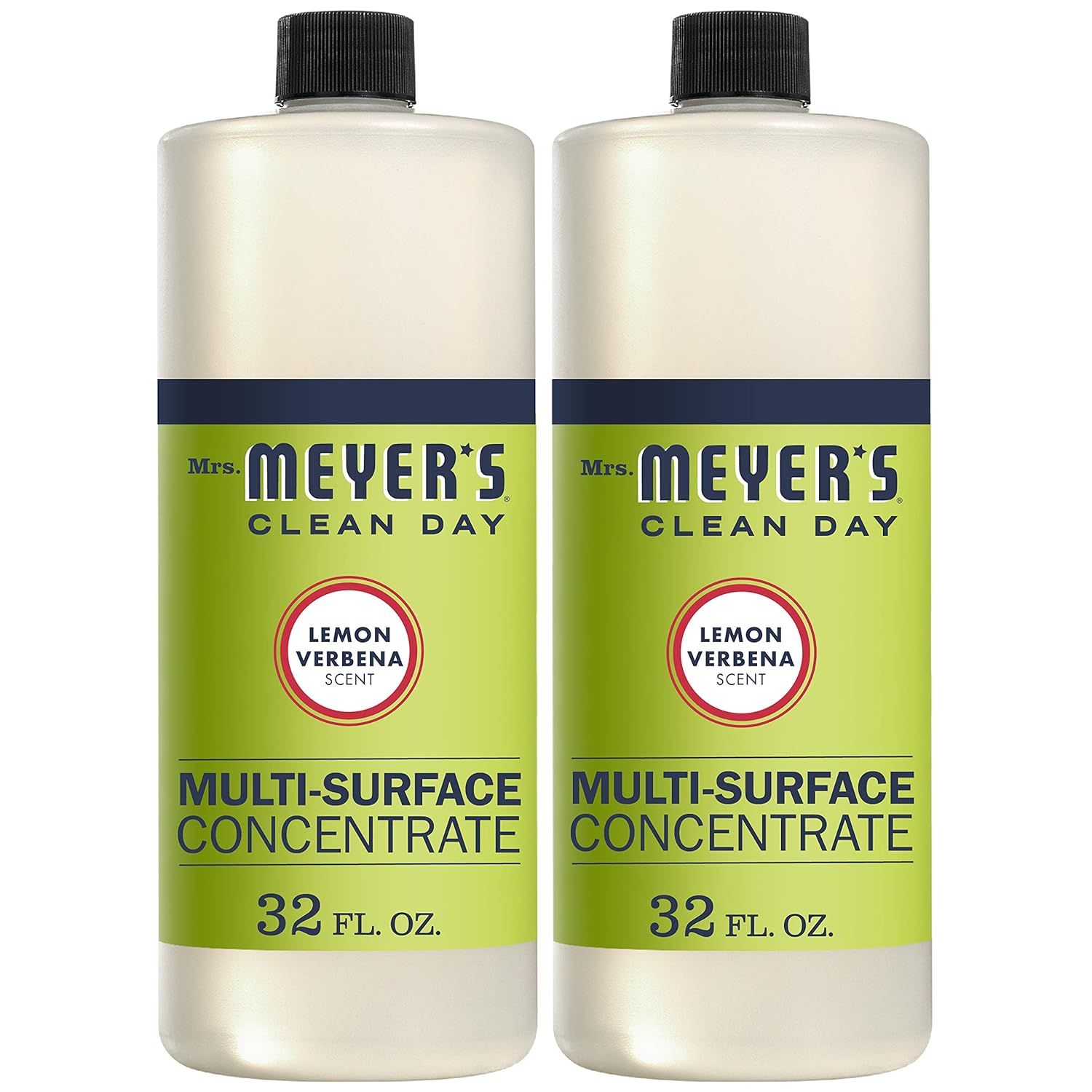 Mrs. Meyer's Clean Day Multi-Surface Cleaner Concentrate, Use to Clean Floors, Tile, Counters,Lemon Verbena Scent, 32 oz- Pack of 2