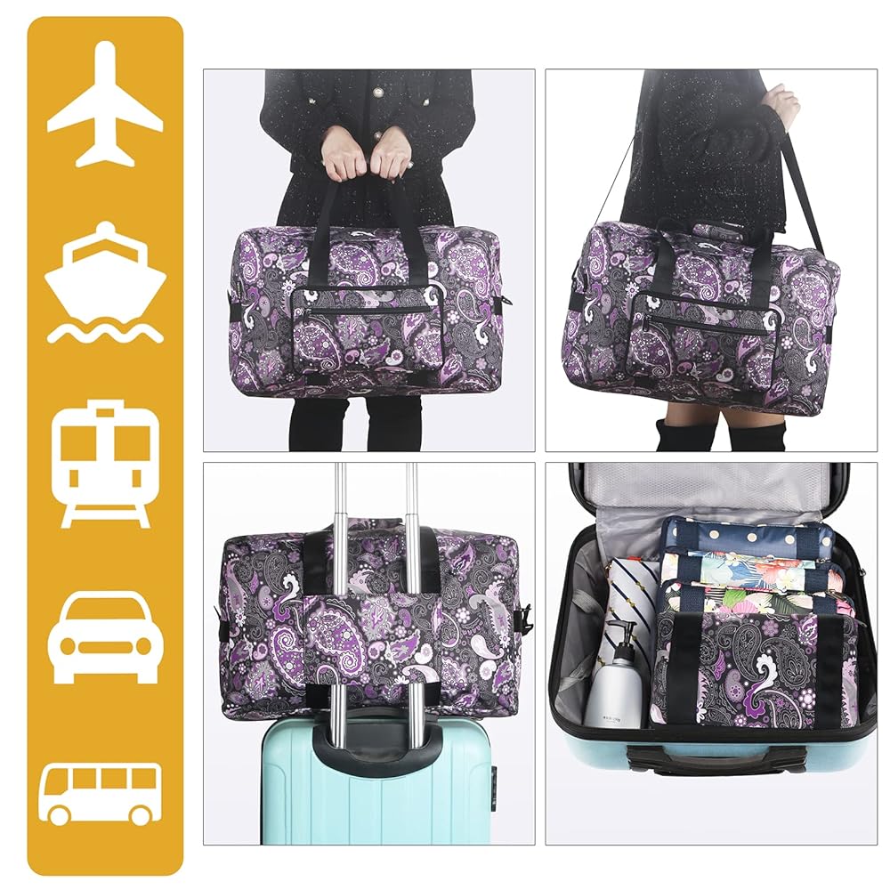 Amazon.com | F.FETIVIN Weekender Bag Carry On Travel Duffle