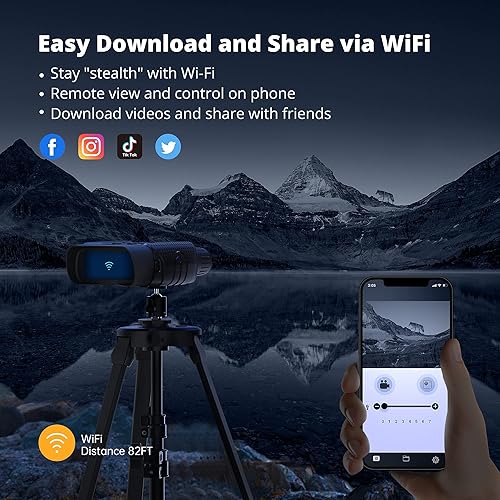 Miniatura 4 de AKASO - Lentes de visión nocturna para una oscuridad total cámara digital infrarroja de visión nocturna AKASO WiFi con tarjeta SD de 32 GB para