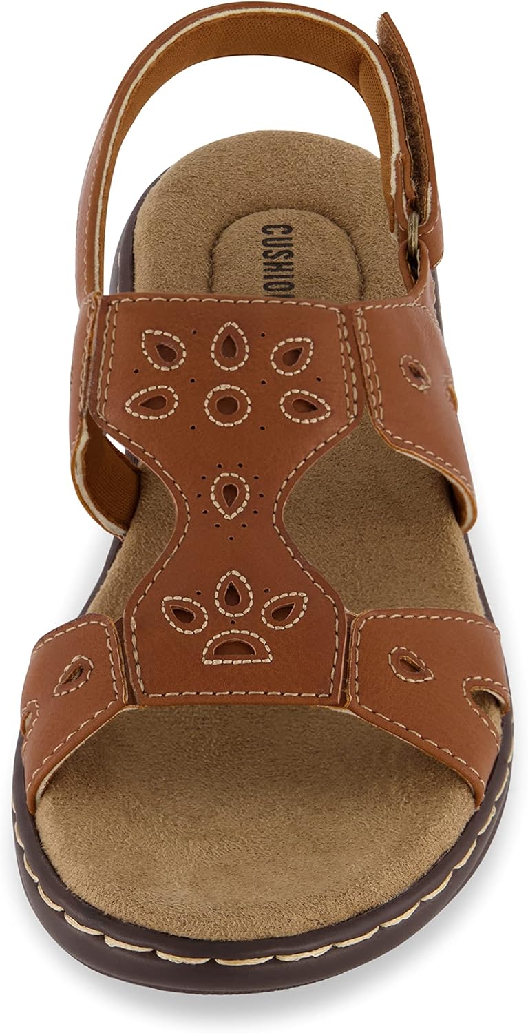 CUSHIONAIRE Women's Briar comfort sandal +Comfort Foam