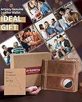 Vista 6 de Cartera con soporte AirTag, Marrón, Moderno