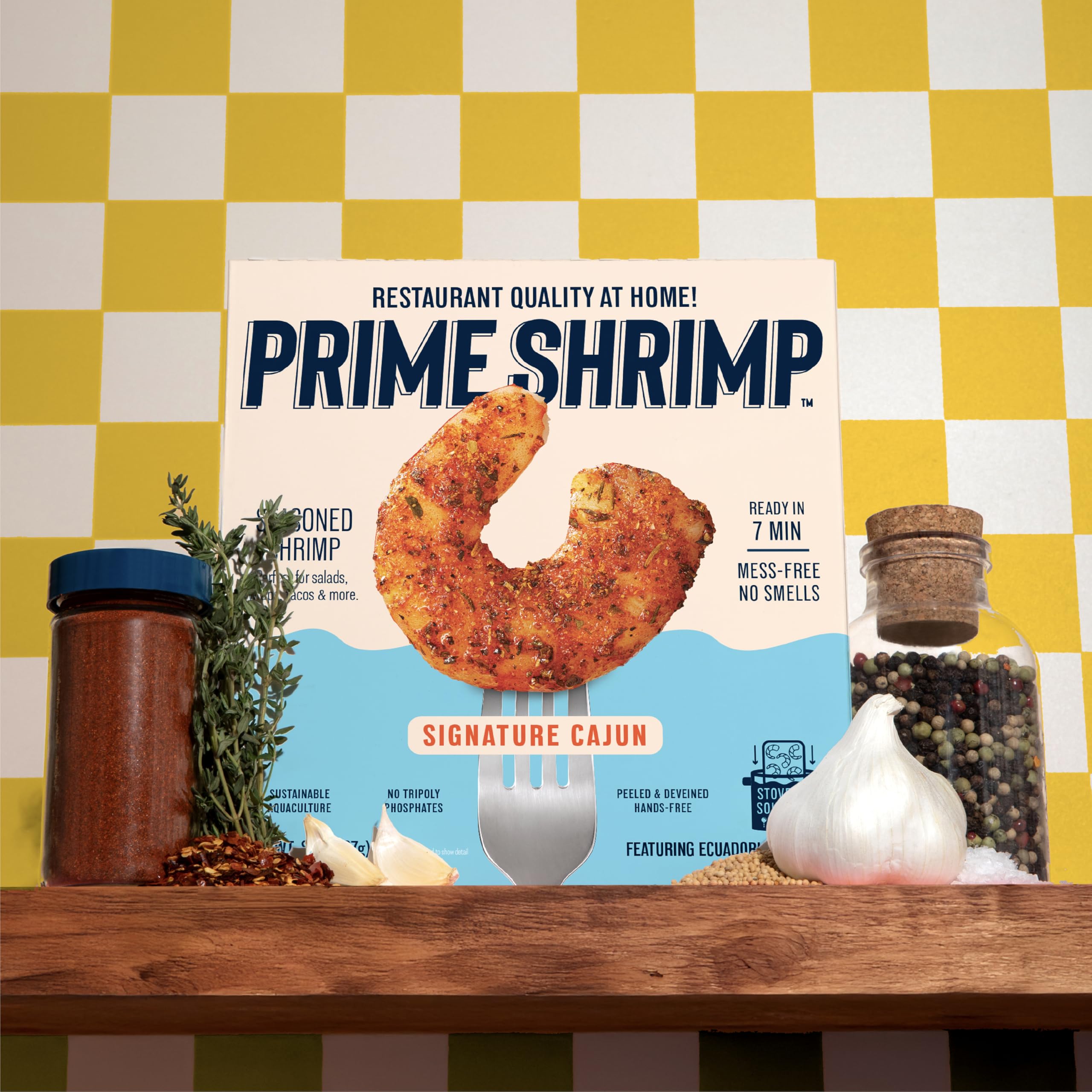 Prime Shrimp Signature | Cajun Seasoned All-Natural Frozen Shrimp