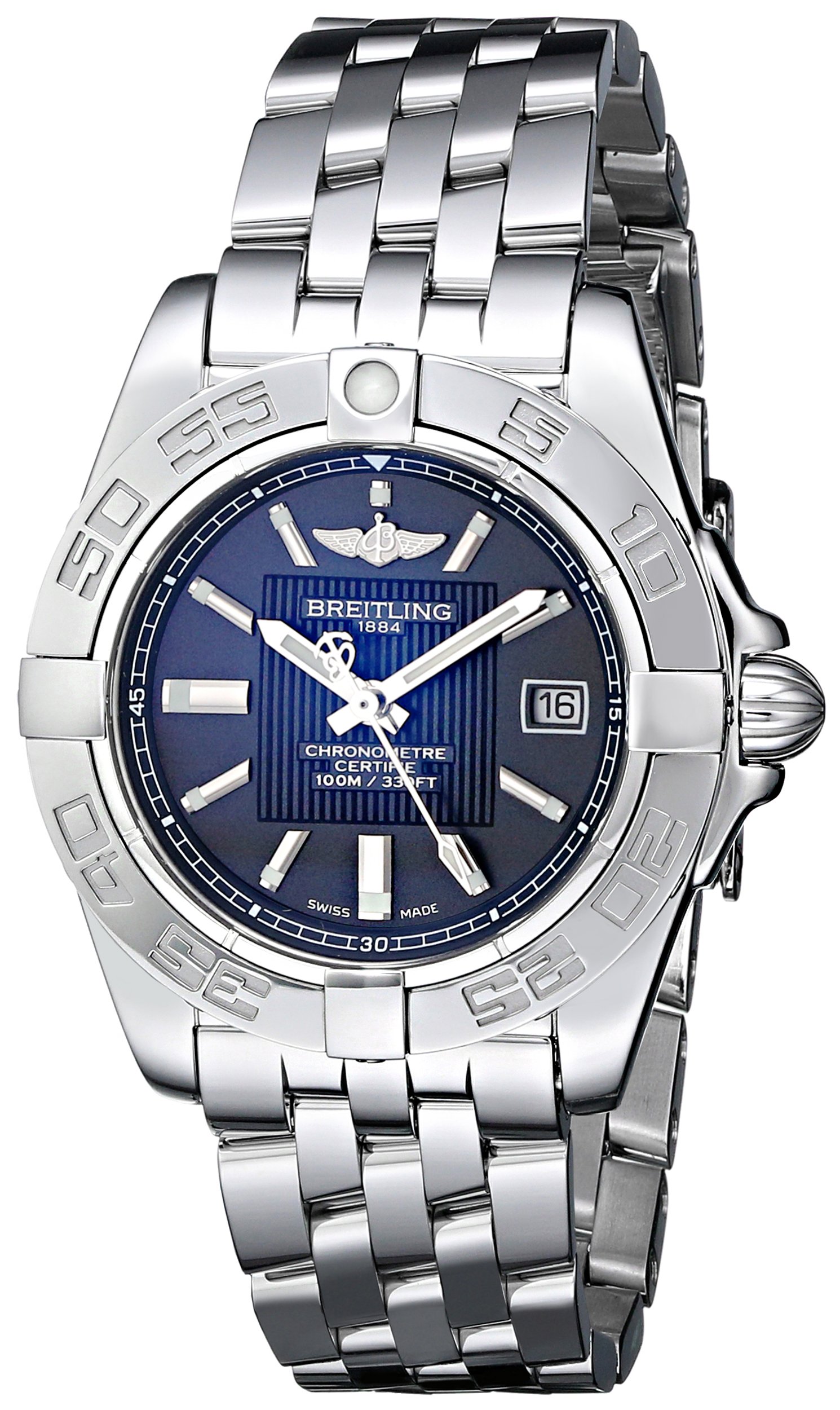 Breitling Women's BTA71356L2-BA10SS Galactic 32 Black Dial Watch