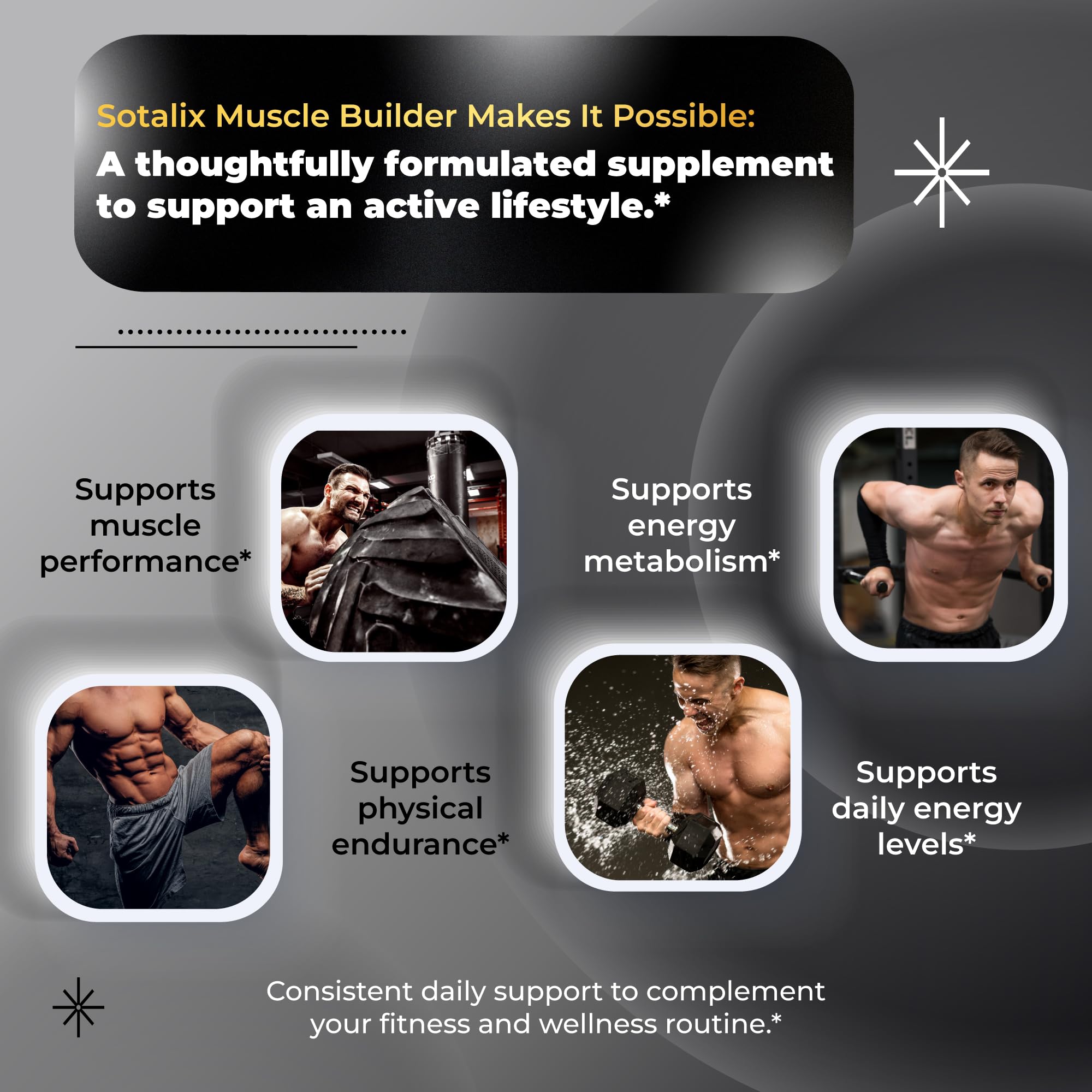 Sotalix Ultra Muscle Builder 7-in-1 with Horny Goat Weed, 150 Capsules — Amazon image 3