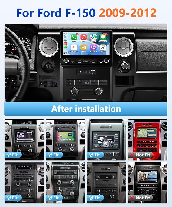 4G+64G Car Radios for Ford F150 2009 2010 2011 2012 (Manual A/C)