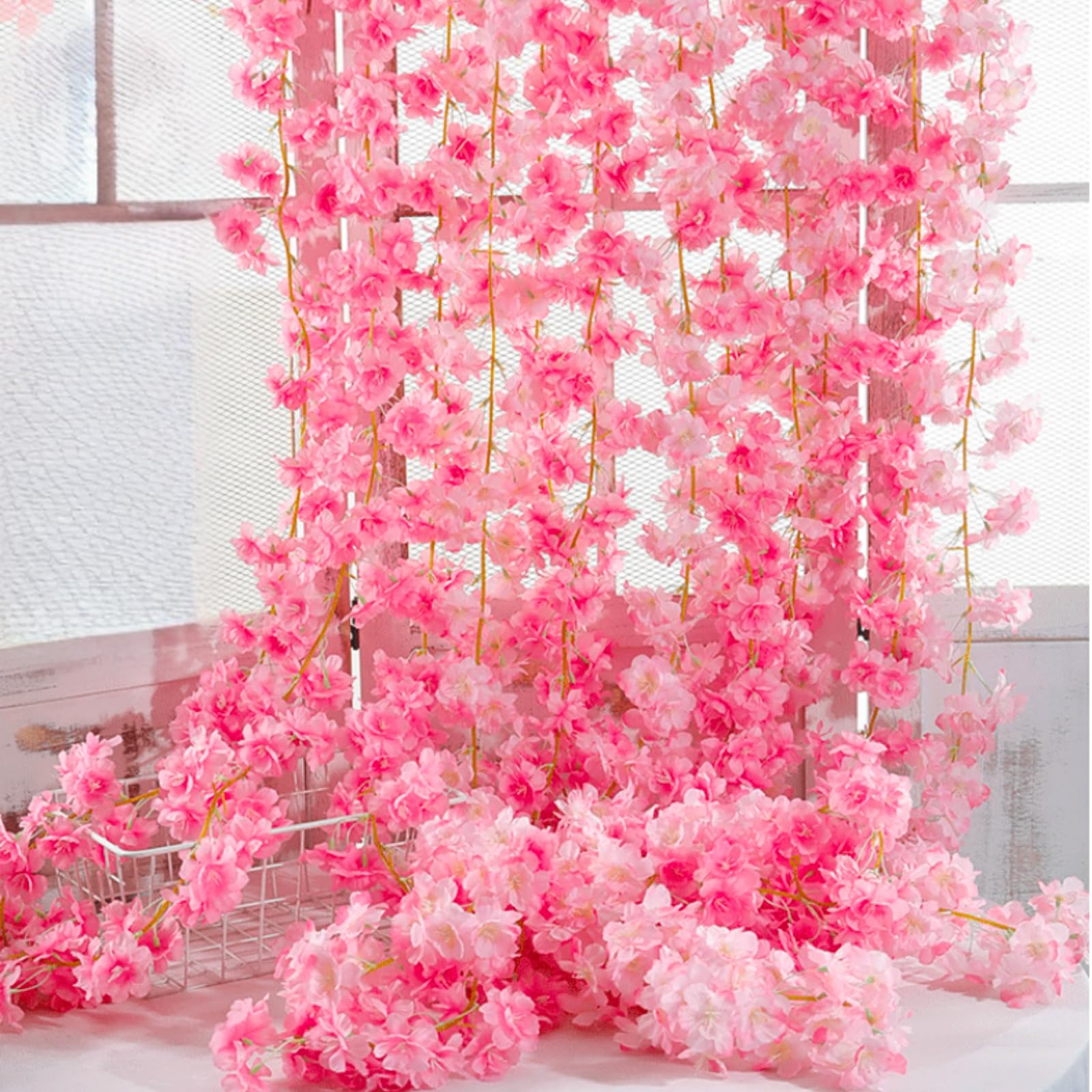 Amazon.com: ASTRYAS 2Packs Artificial Cherry Blossom Flower Vines