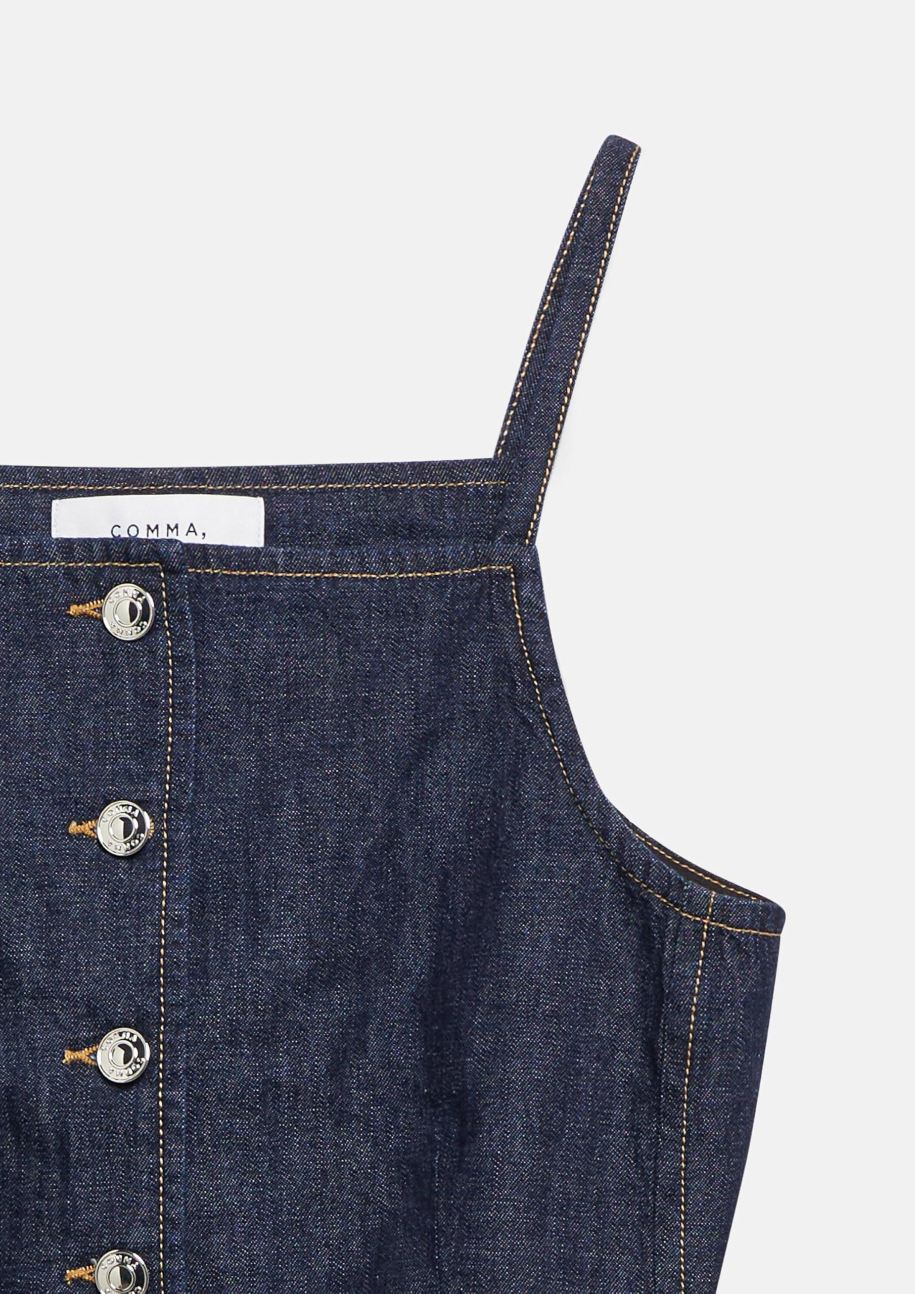 Comma Top aus leichtem Denim