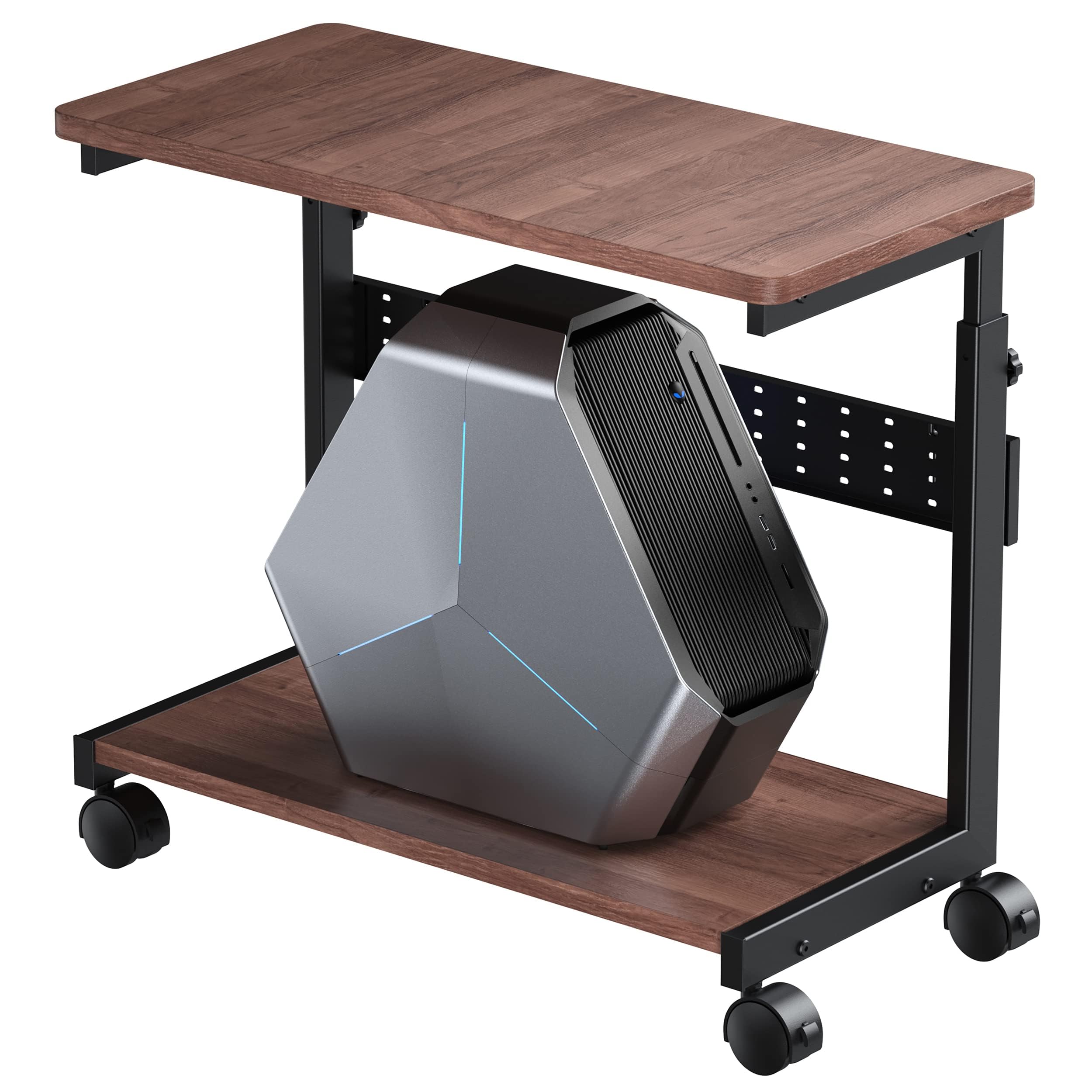 Amazon | U-POWER 昇降式L字デスク PCラック パソコンラック pcワゴン