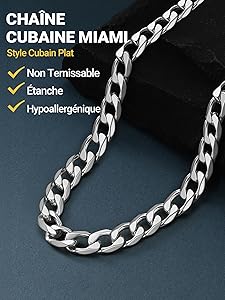 Chaîne maille Rectangle striée 4.3 mm en Acier inoxydable 316L Doré x50cm - Perles & Co