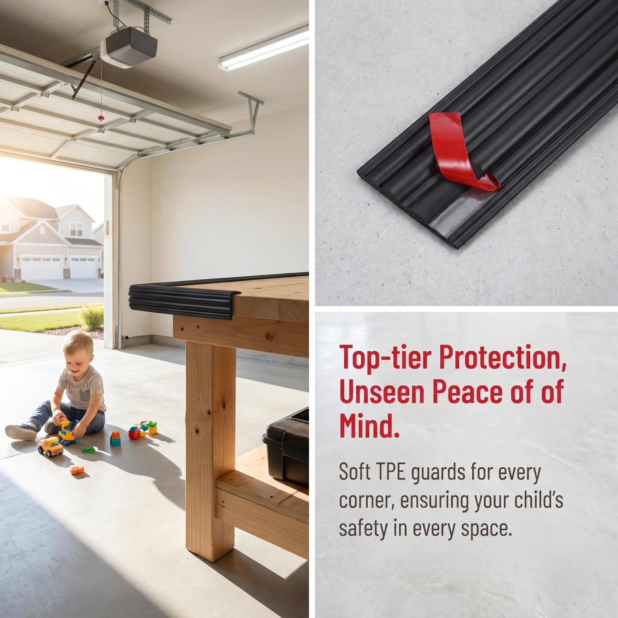 Lurrose Moldura Protectora Flexible para Esquinas de Pared, 6 m x 4 cm (19,7 pies x 1,6 Pulgadas), autoadhesiva, para Interiores y Exteriores. Protector de Bordes para Esquinas de Pared, Tira de