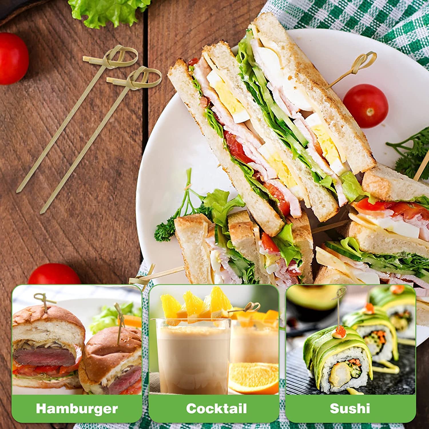 200 X 20c Biodegradable Baboo Paddle Skewers Barbecue Baboo Skewers - View #11