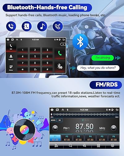 Miniatura 30 de Camecho Radio estéreo de coche 2+64G para Hyundai Elantra 2016, Android 13 estéreo de coche con CarPlay Android Auto, radio de coche con pantalla