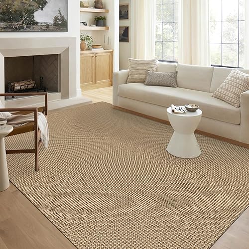 Miniatura 1 de KOZYFLY Alfombras bohemias para sala de estar, alfombra lavable de área grande para dormitorio, alfombra natural de gran tamaño para suelo,