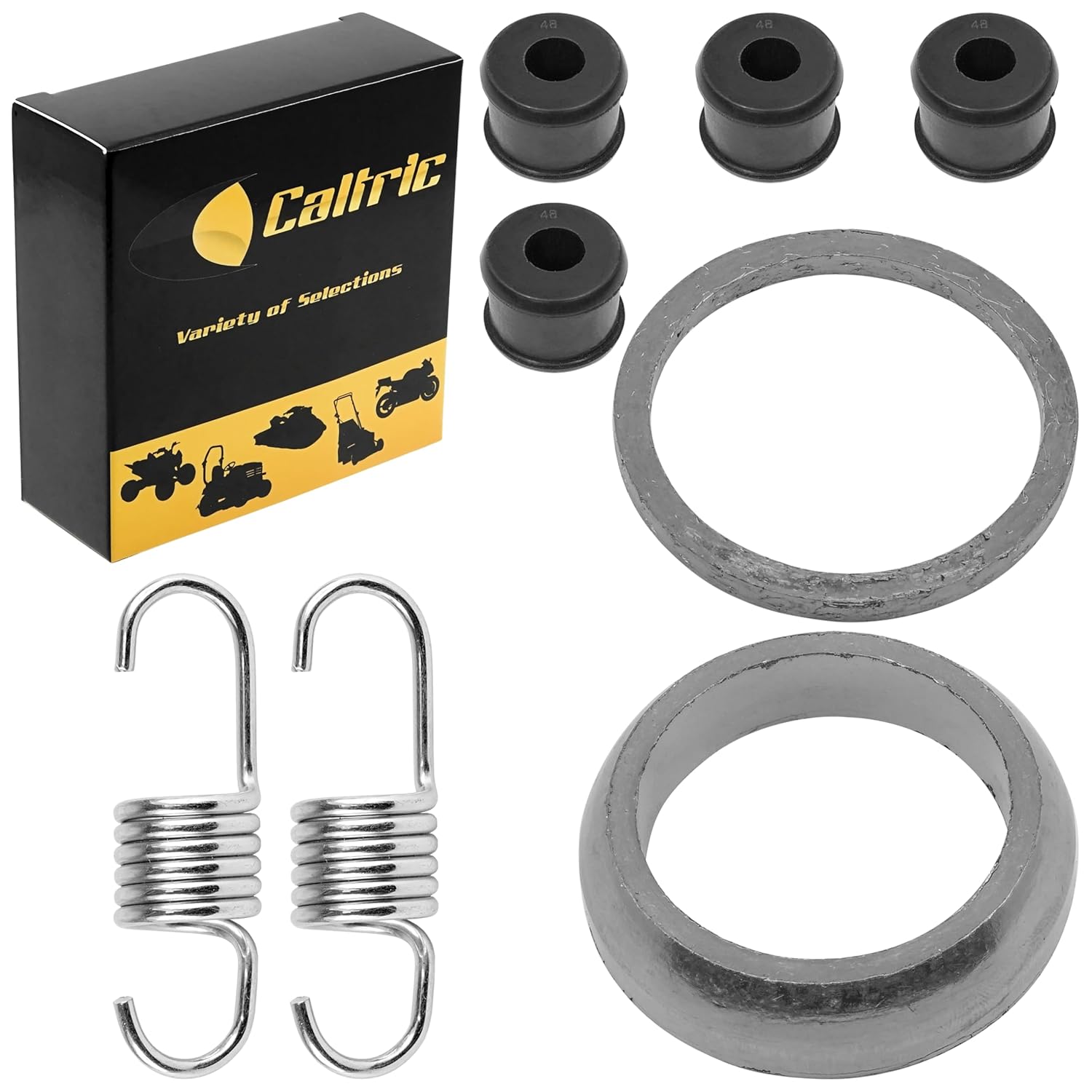 Caltric Muffler Gaskets Kit Compatible with Arctic Cat 700 Super Duty Diesel 4X4 2010 2013 2014