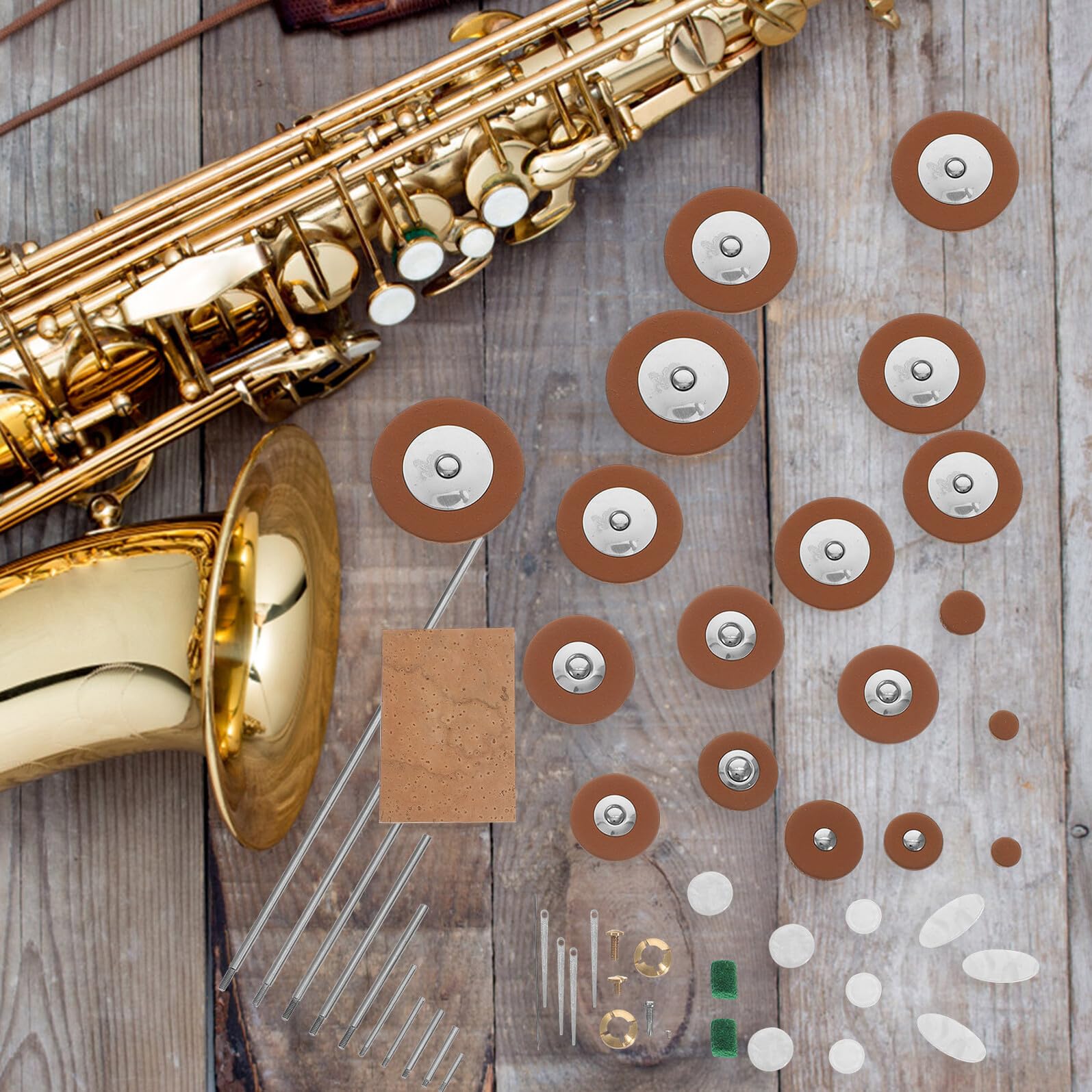 HEMOTON Kit Riparazione Sassofono Contralto Viti e Accessori per Manutenzione Strumenti a Fiato Parti di Ricambio Professionale per Sax Contralto