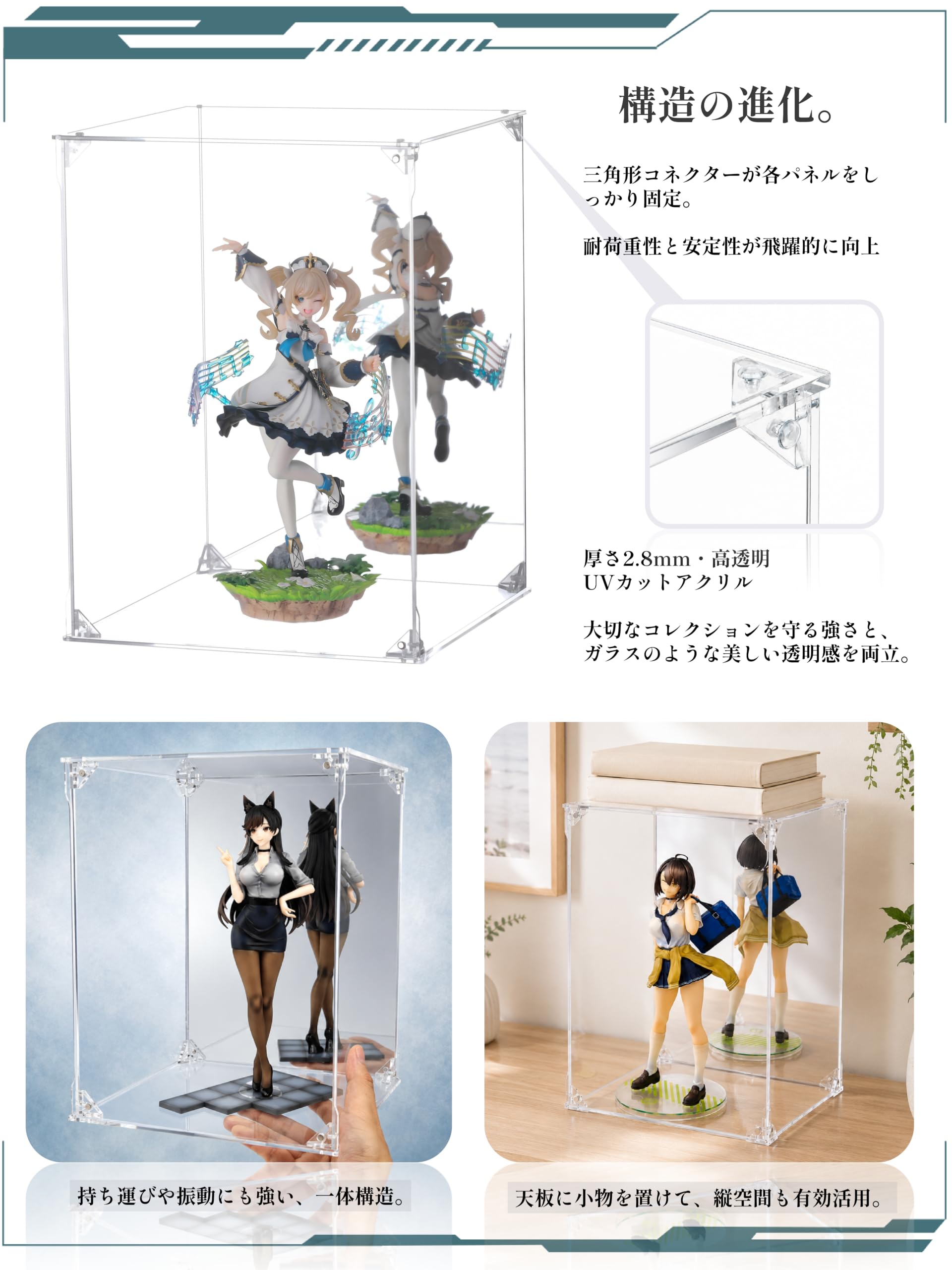 Amazon.co.jp: COOLTAKU フィギュアケース アクリル UVカット クリア