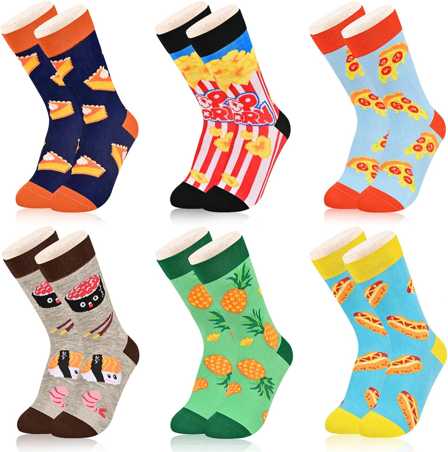 Kids Boys Girls Novelty Crew Socks, Funny Colorful Toddler Calf Socks for 2-18 Years Old
