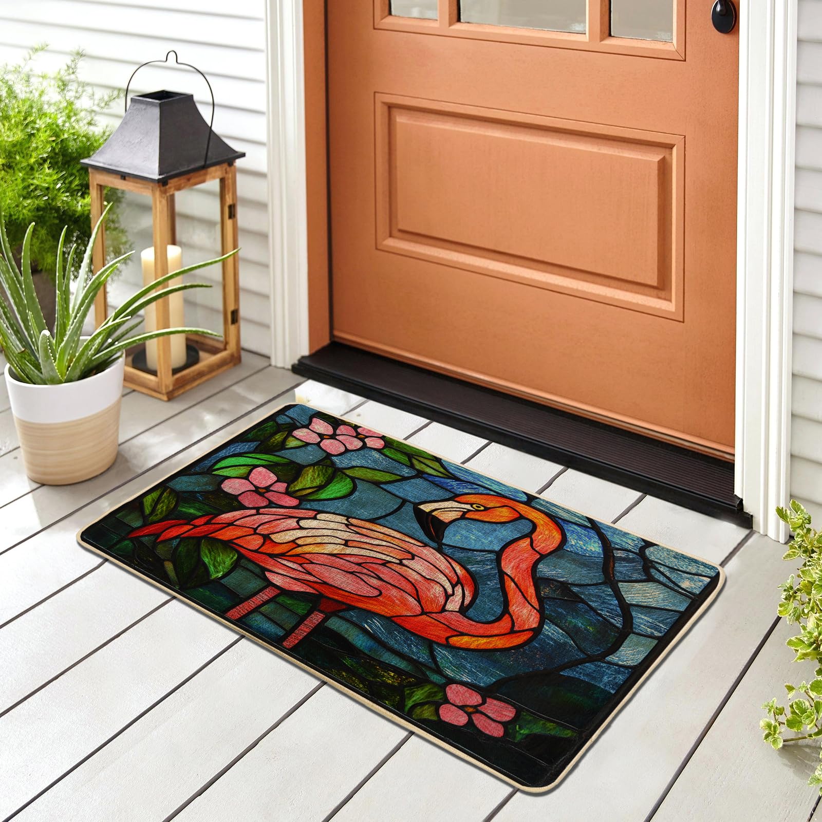 Tapis de sol lavable contre la saleté pour terrasse et garage noir