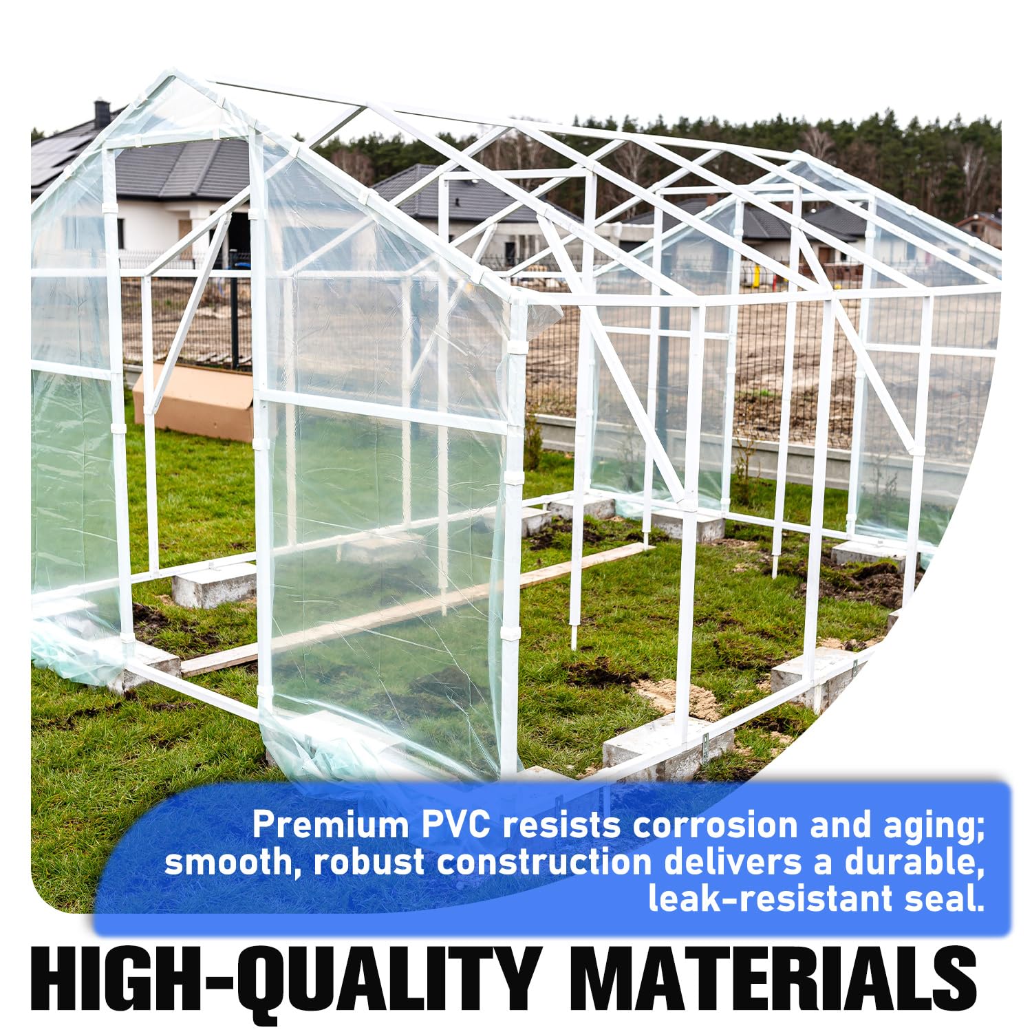 50 piezas de accesorios de PVC de 4 vías de 1/2 pulgada, conector de tubo de PVC de grado de muebles SCH40 para muebles de bricolaje, jardín, invernadero, estanterías