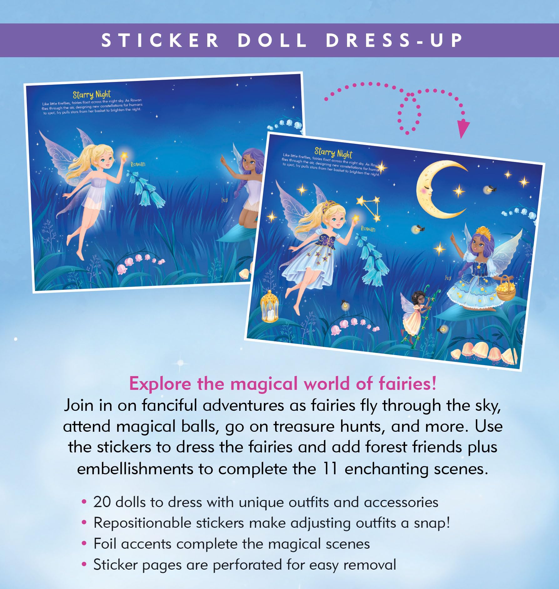 Fairies Sticker Doll Dress-Up Book - Image 2