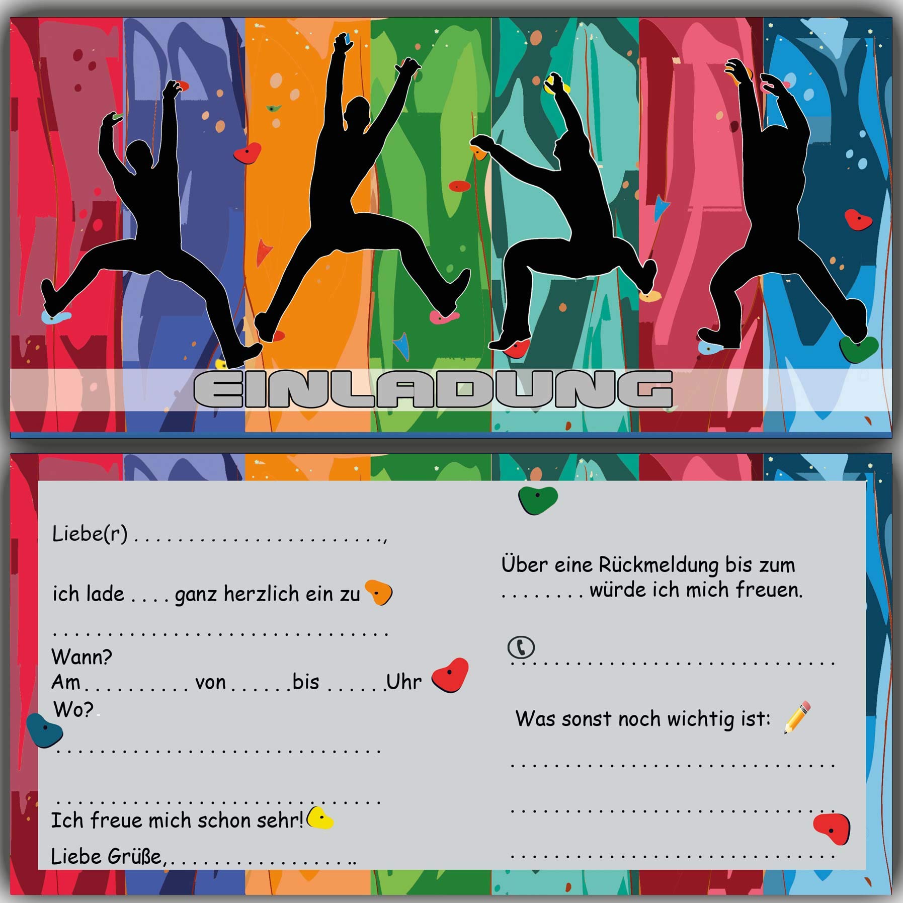 Wirmachenkarten Cartes D'invitation Pour Anniversaire D