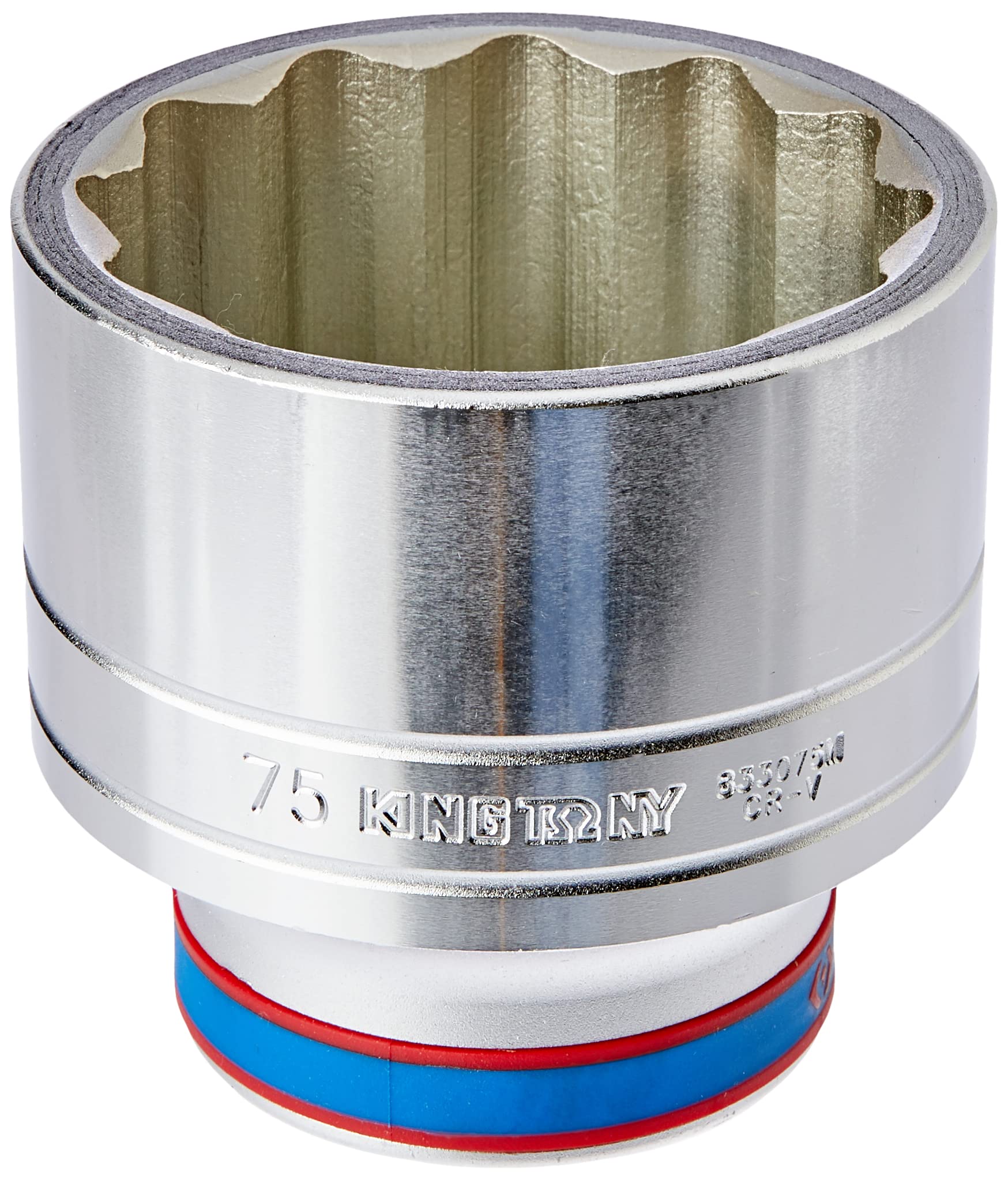 KING TONY 833075M Socket 1" Bi-Hexagonal 75mm for DIYers & Professionals, Made for Repair and Installation tasks 75mm - Image 2