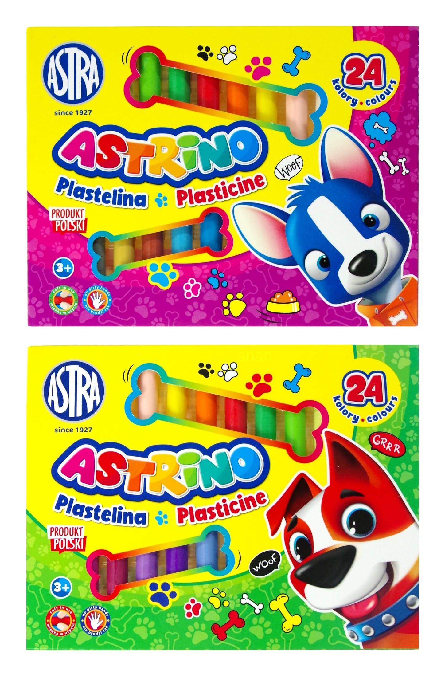 PLASTELINA 24 kolory ASTRINO ASTRA