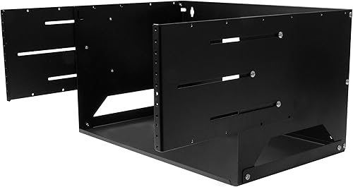 Miniatura 5 de StarTech.com Rack de red de marco abierto de 4U con estante integrado, profundidad ajustable de 2 postes (12 a 18 pulgadas), 75.2 libras