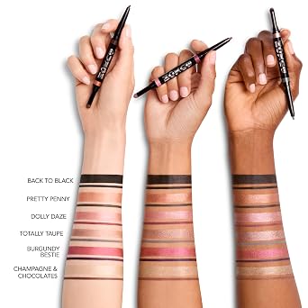 BUXOM Flip Side Dual-Ended Eyeliner & Shadow Duo, Waterline-Safe Liner & Crease-Proof Shadow, Longwear, Primer-Infused, Safe for Contact Lens Wearers, Clean Vegan Formula