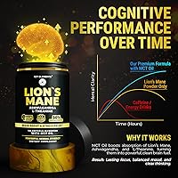 Vista 5 de KEY ELEMENTS Organic Lions Mane Supplement Capsules with MCT Oil for Brain Support & Relaxed Focus - Lion's Mane Extract with Ashwagandha and