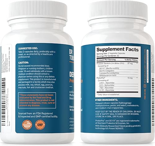 Miniatura 6 de Dr. Tobias Probióticos y prebióticos inmunitarios profundos de limpieza de colon durante 14 días - Apoya la desintoxicación temporal y la salud