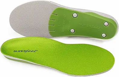 Superfeet All-Purpose Wide-Fit Support Insoles (WideGreen) - for Wide Footwear Only - Trim-to-Fit Orthotic Arch Support Shoe Inserts
