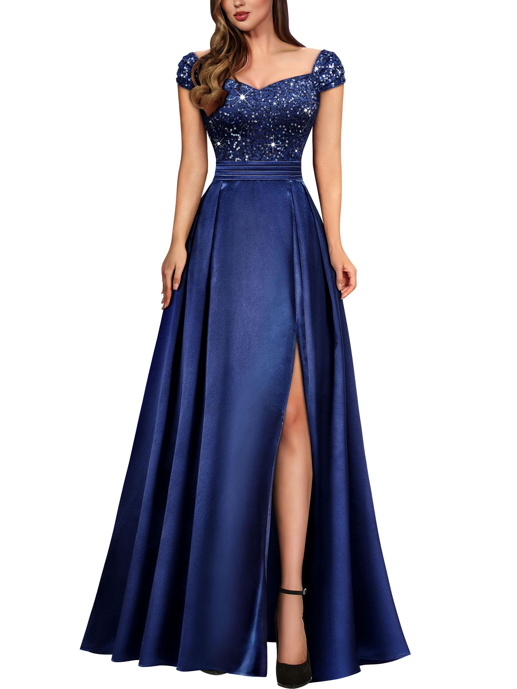 Miusol Sequin Lace Split
