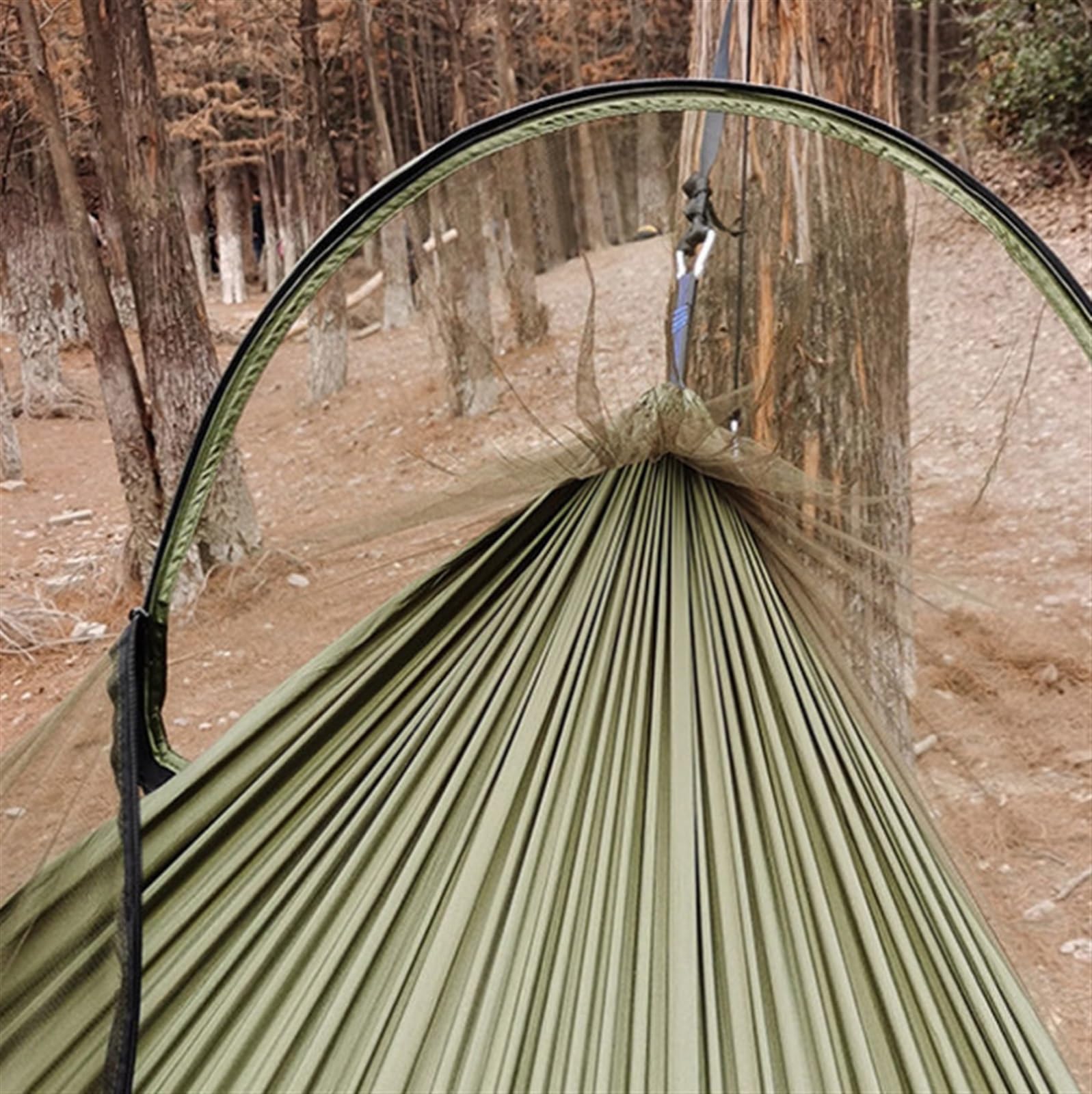 Hängematte - Hammock für Outdoor, Tragbare Hängematten Mit Moskitonetz, Unverzichtbare Campingausrüstung Für Reisen, Wandern, Rucksackreisen, Strand, Terrasse Trekking Set